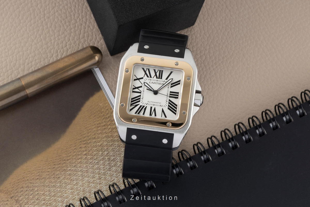 Cartier Santos 100 acero / oro automático reloj para caballeros 2656  [2604713]