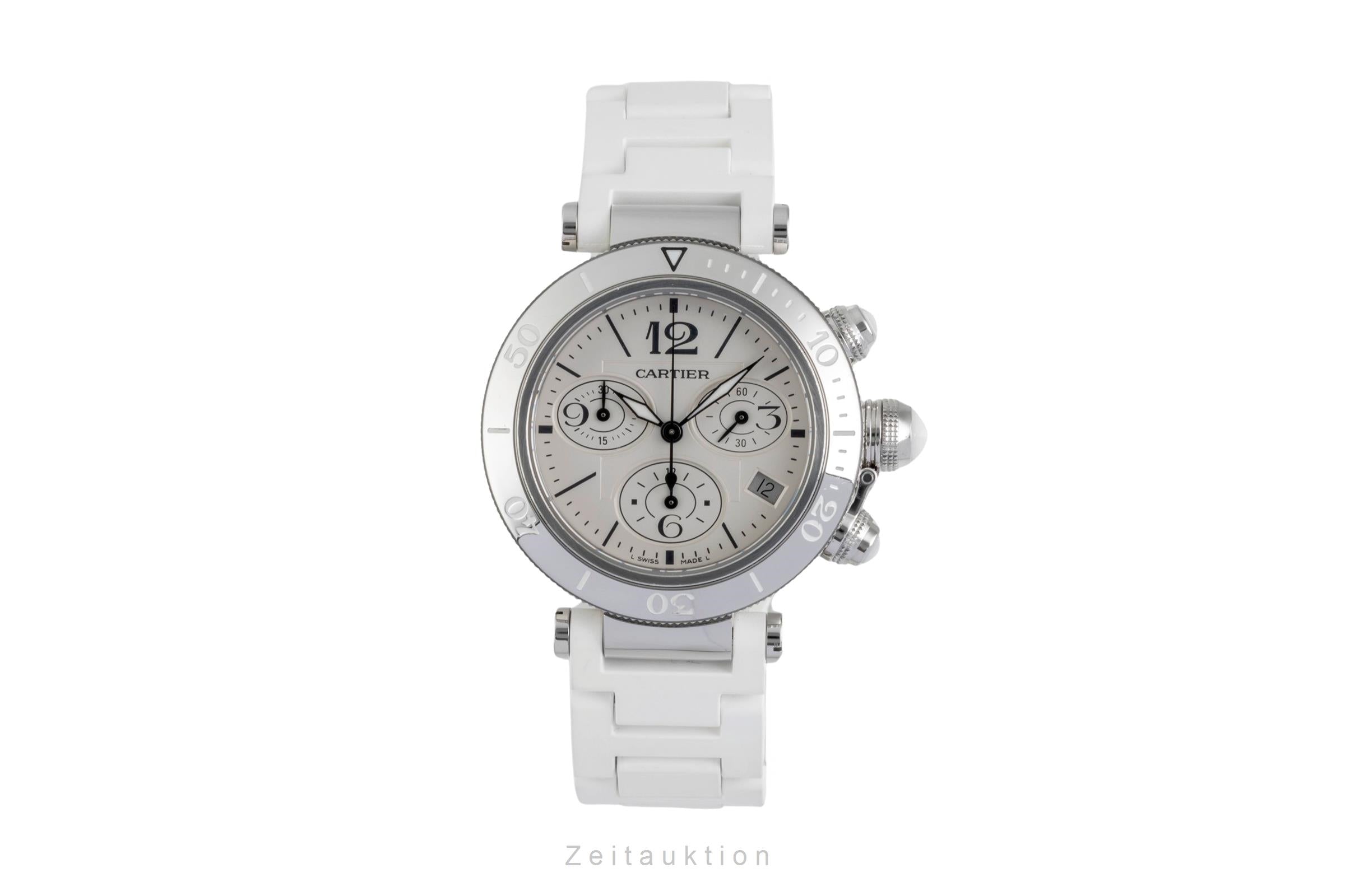 Cartier Pasha Seatimer Chronograph Stahl Quarz Damen Ref. W3140005  [2604718]