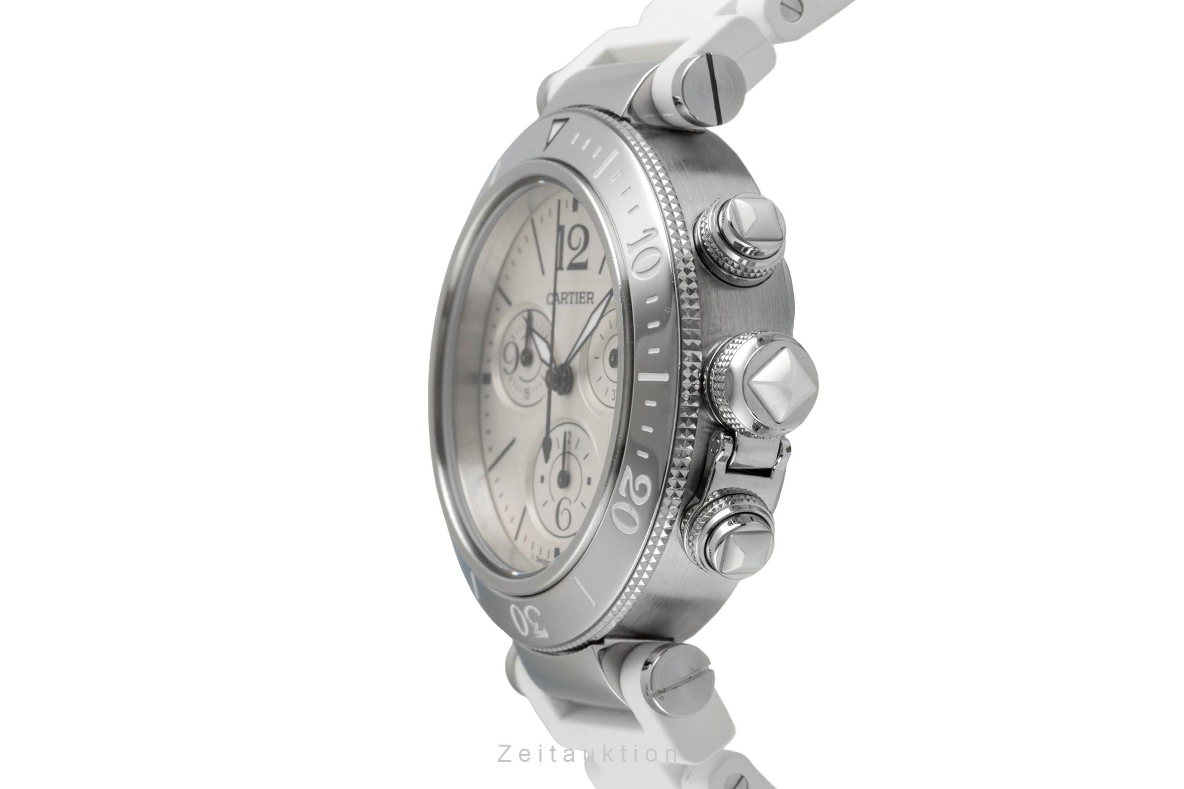 Cartier Pasha Seatimer Chronograph Stahl Quarz Damen Ref. W3140005  [2604718]
