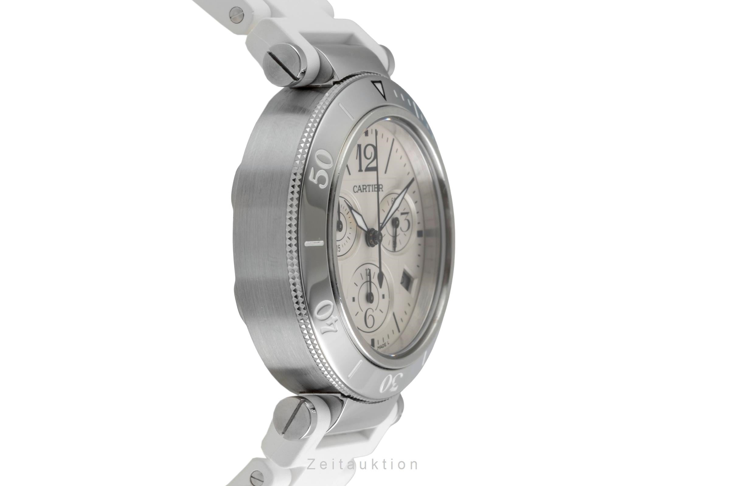 Cartier Pasha Seatimer Chronograph Stahl Quarz Damen Ref. W3140005  [2604718]
