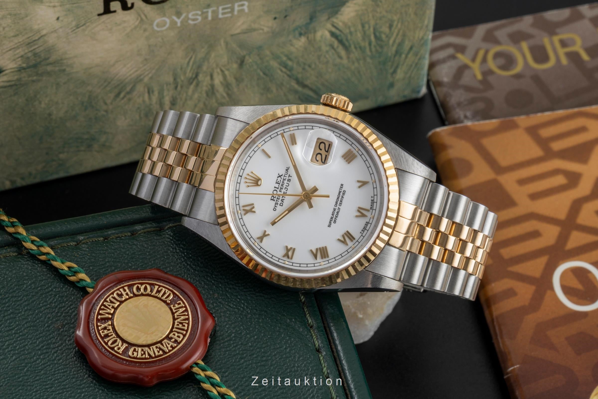 Rolex Datejust steel / gold automatic men's watch 16233  [2604719]