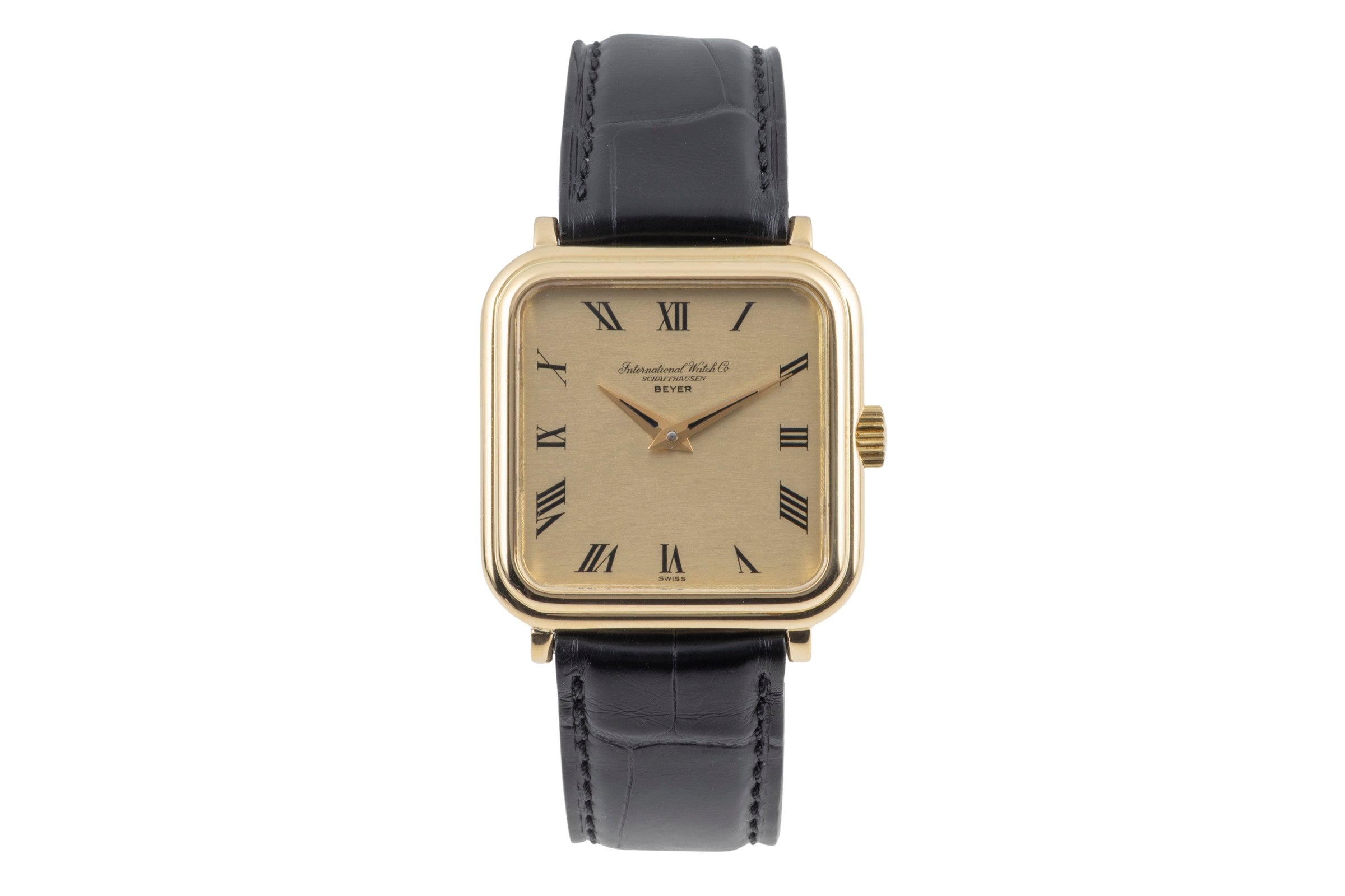 IWC Da Vinci 18K Gold Handaufzug Beyer Dial Herrenuhr Ref. R2576 Vintage [2604720]