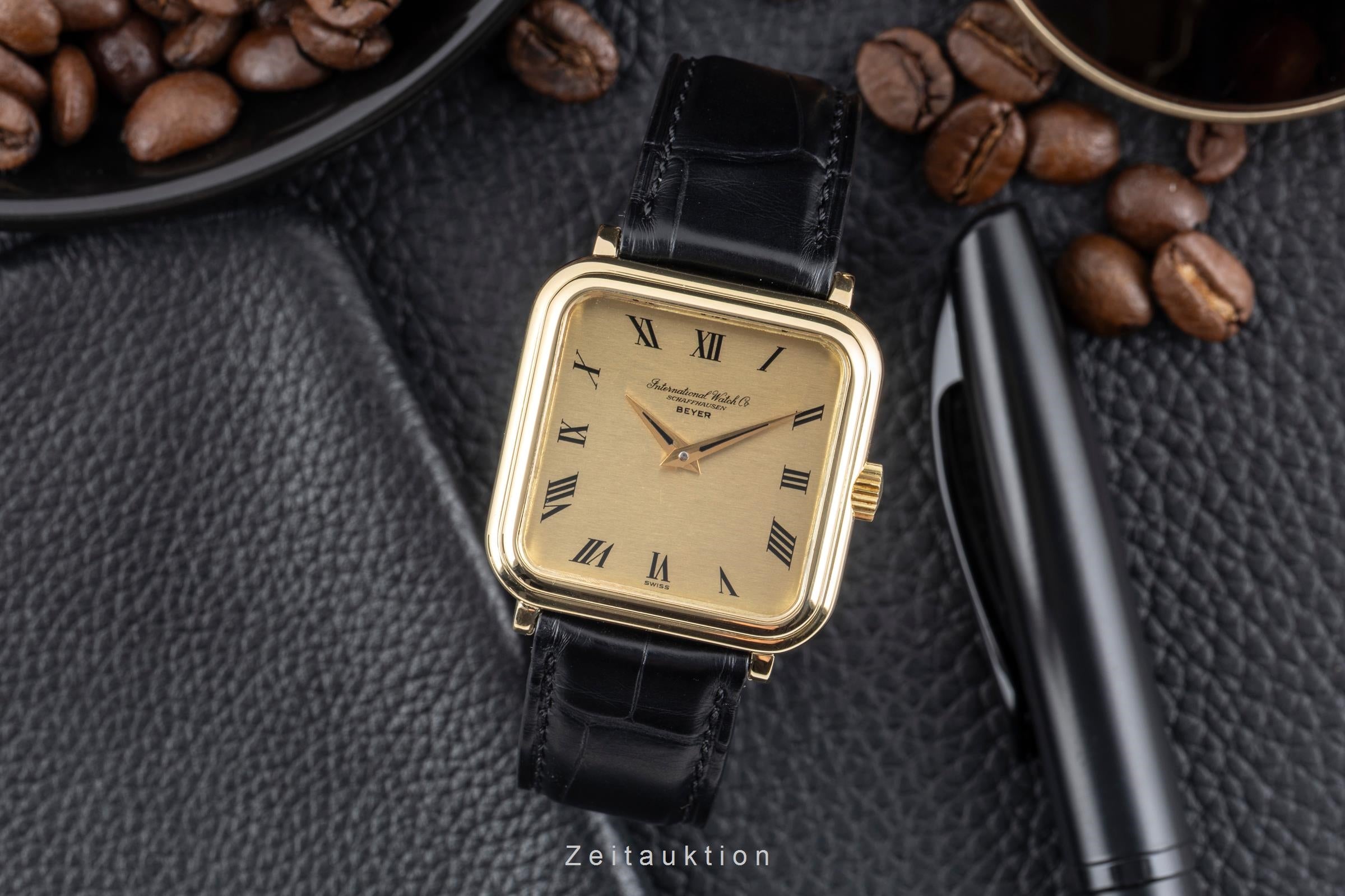 IWC Da Vinci 18K Gold Handaufzug Beyer Dial Herrenuhr Ref. R2576 Vintage [2604720]
