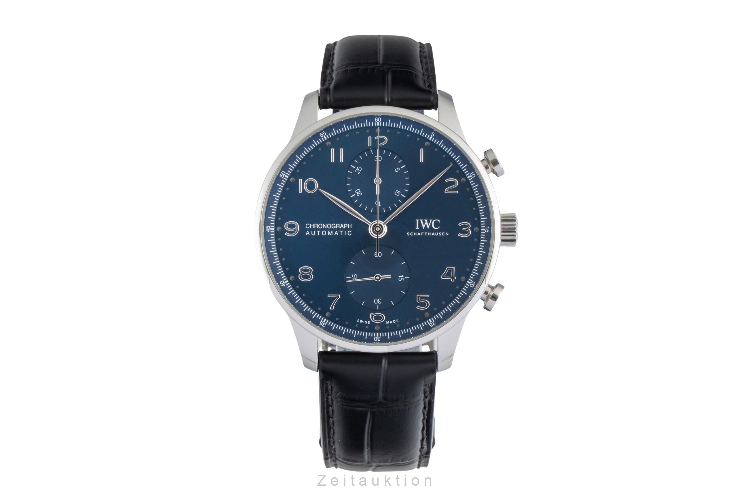 IWC Portugieser chronograph steel automatic men's watch IW371606 LP: 9100EUR  [2604723]