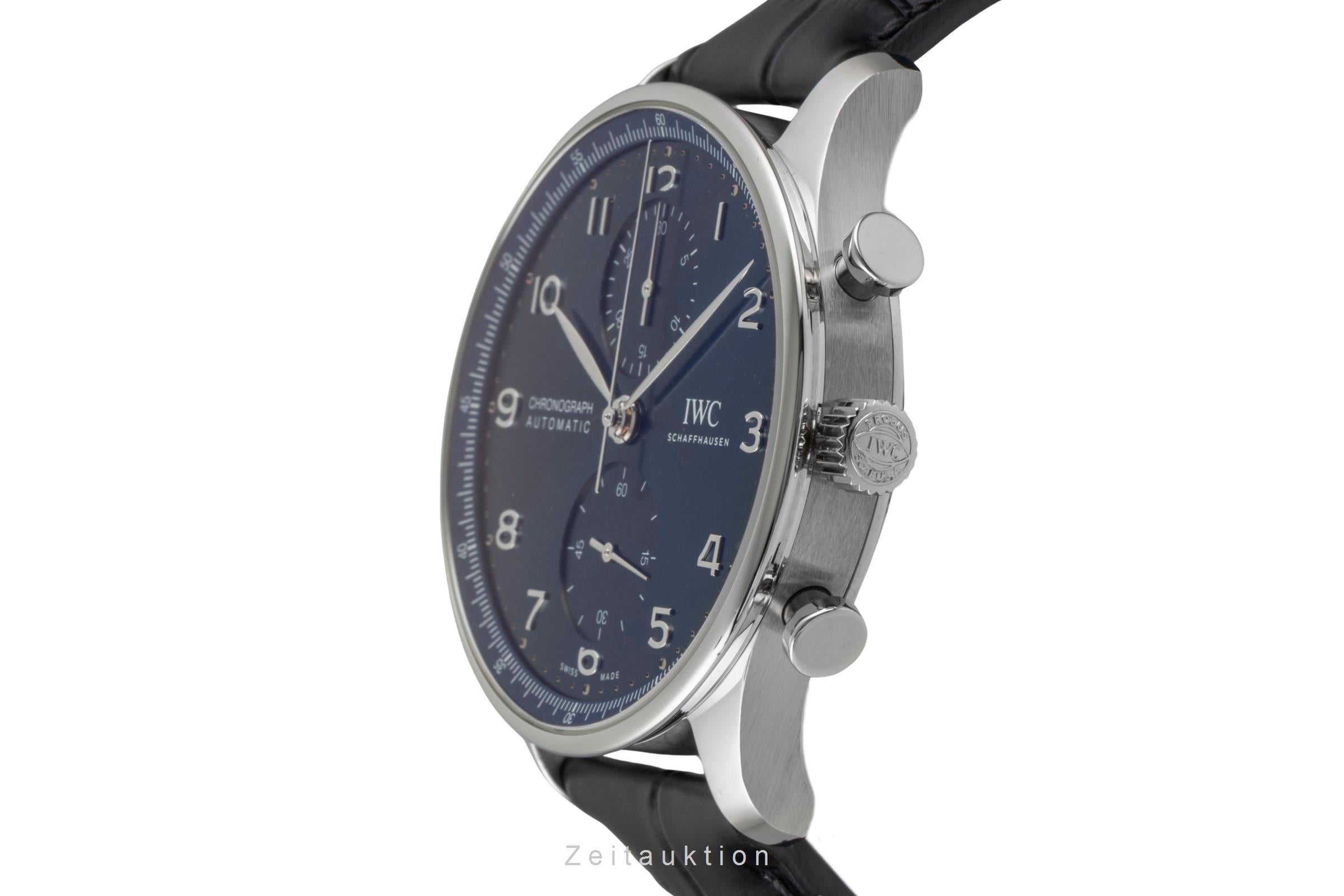 IWC Portugieser chronograph steel automatic men's watch IW371606 LP: 9100EUR  [2604723]