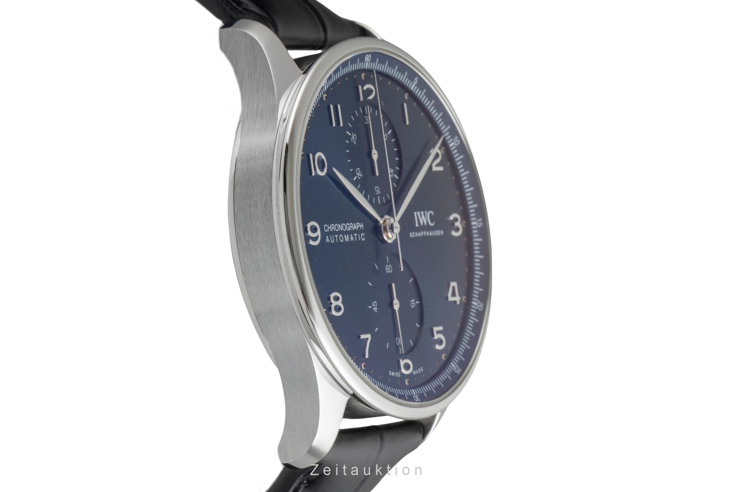 IWC Portugieser chronograph steel automatic men's watch IW371606 LP: 9100EUR  [2604723]