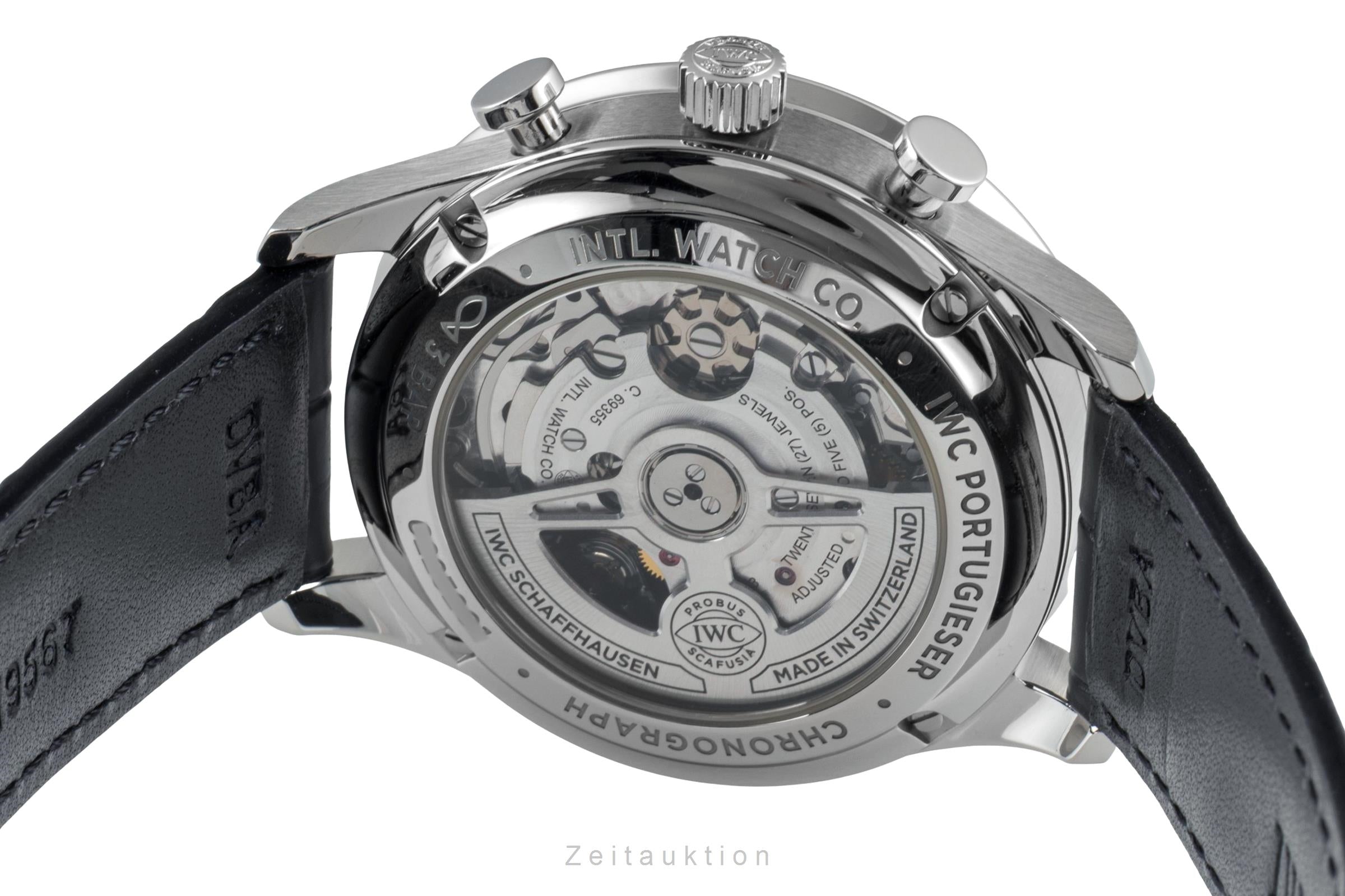 IWC Portugieser chronograph steel automatic men's watch IW371606 LP: 9100EUR  [2604723]