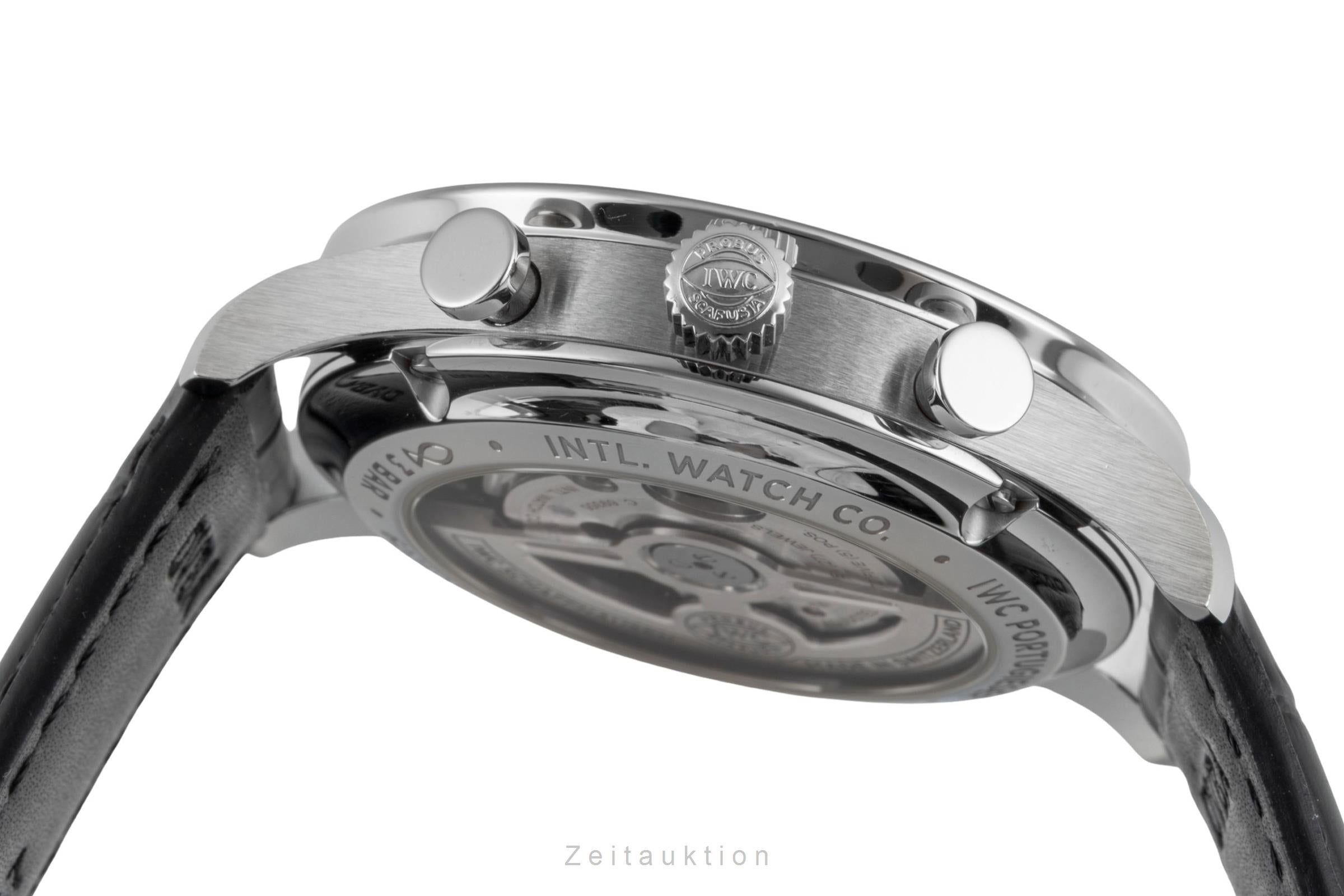 IWC Portugieser chronograph steel automatic men's watch IW371606 LP: 9100EUR  [2604723]