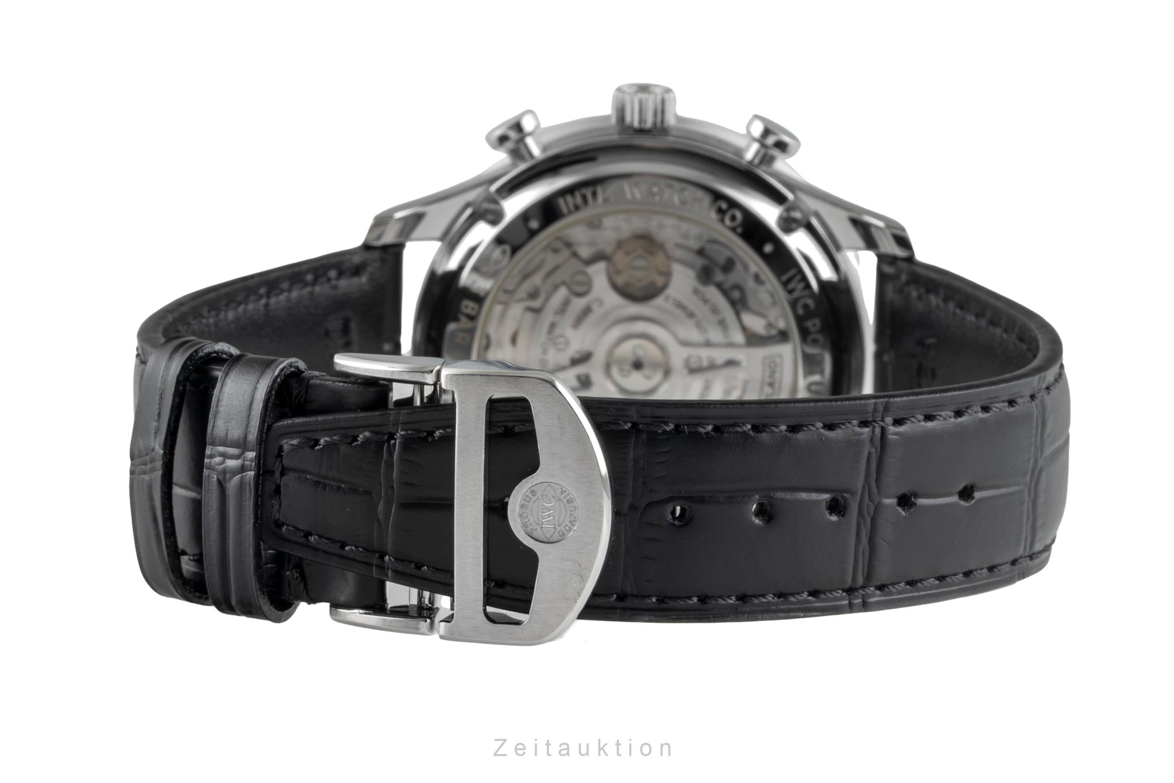 IWC Portugieser chronograph steel automatic men's watch IW371606 LP: 9100EUR  [2604723]