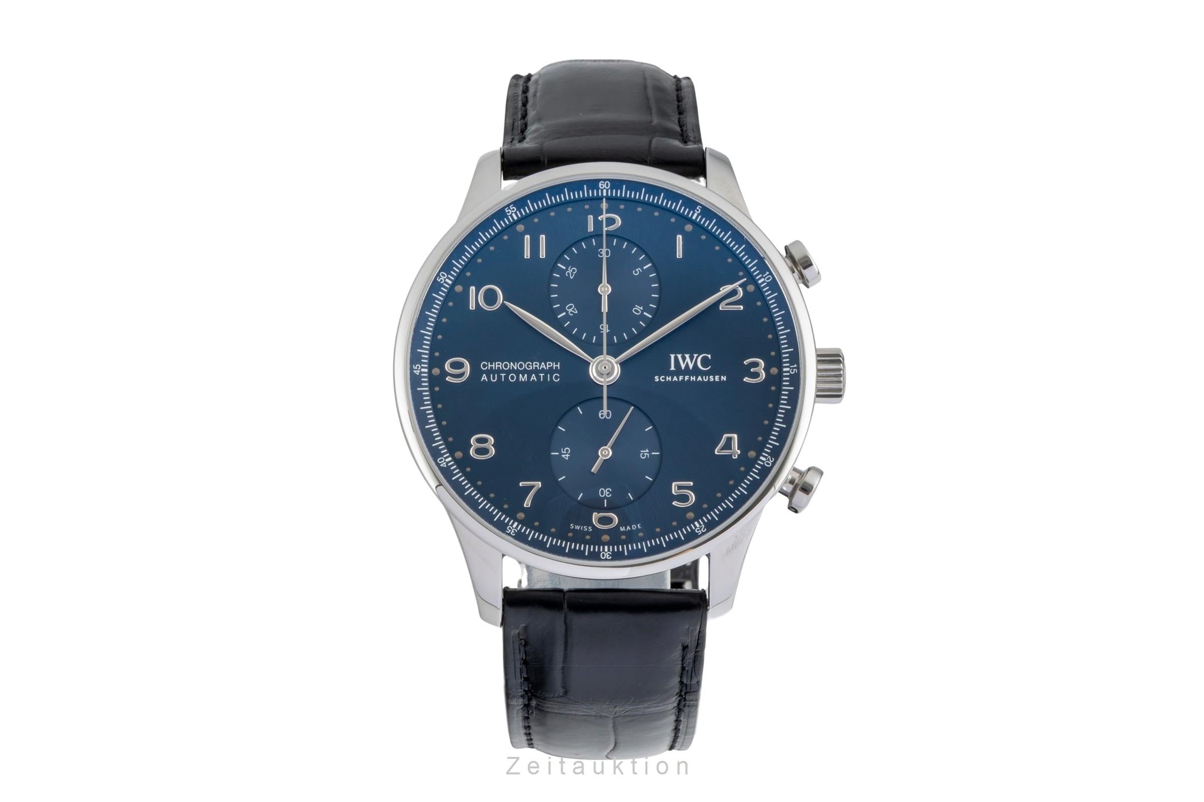 IWC Portugieser chronographe acier automatique montre pour hommes IW371606 LP: 9100EUR  [2604725]