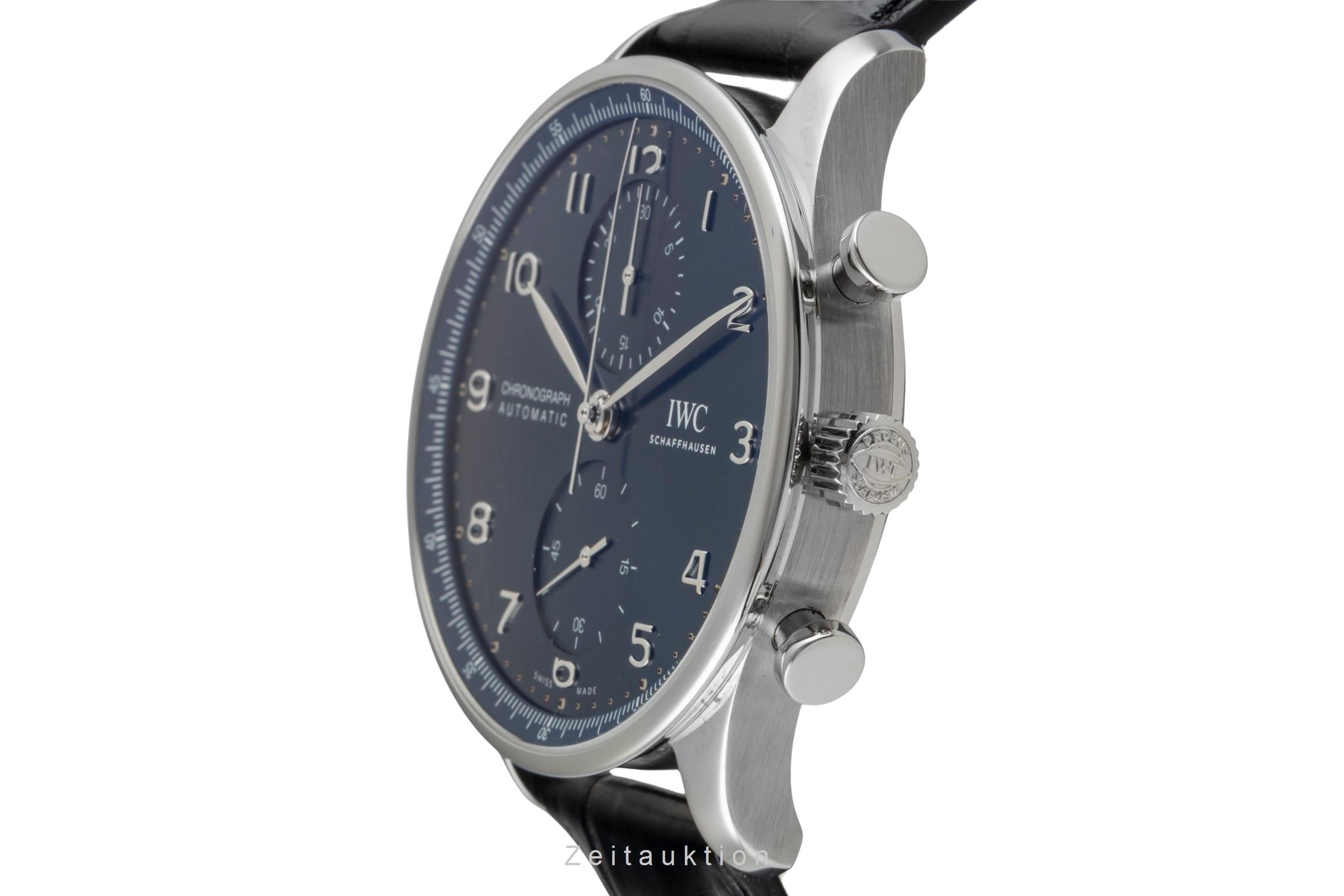 IWC Portugieser chronographe acier automatique montre pour hommes IW371606 LP: 9100EUR  [2604725]