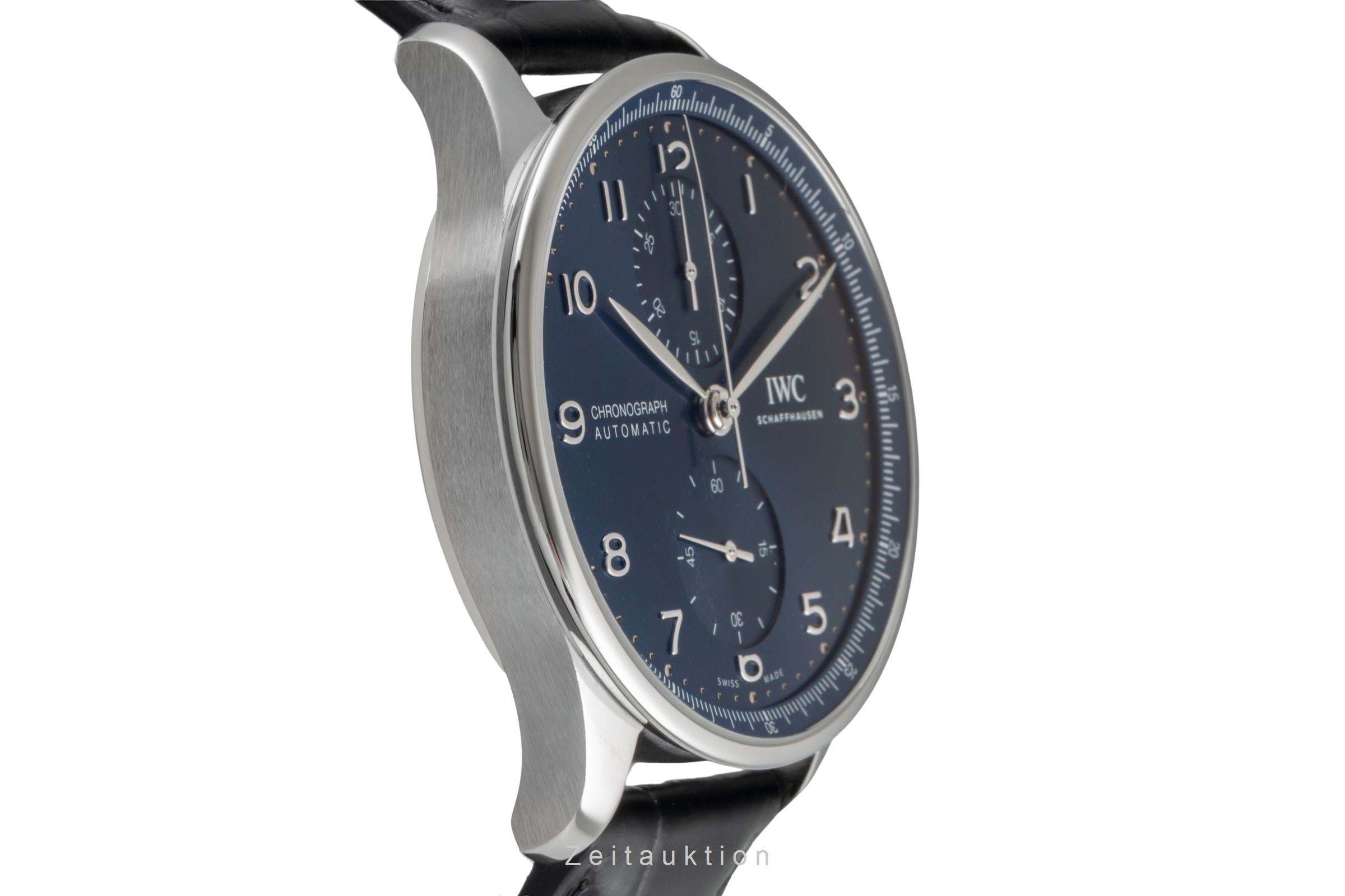 IWC Portugieser chronographe acier automatique montre pour hommes IW371606 LP: 9100EUR  [2604725]