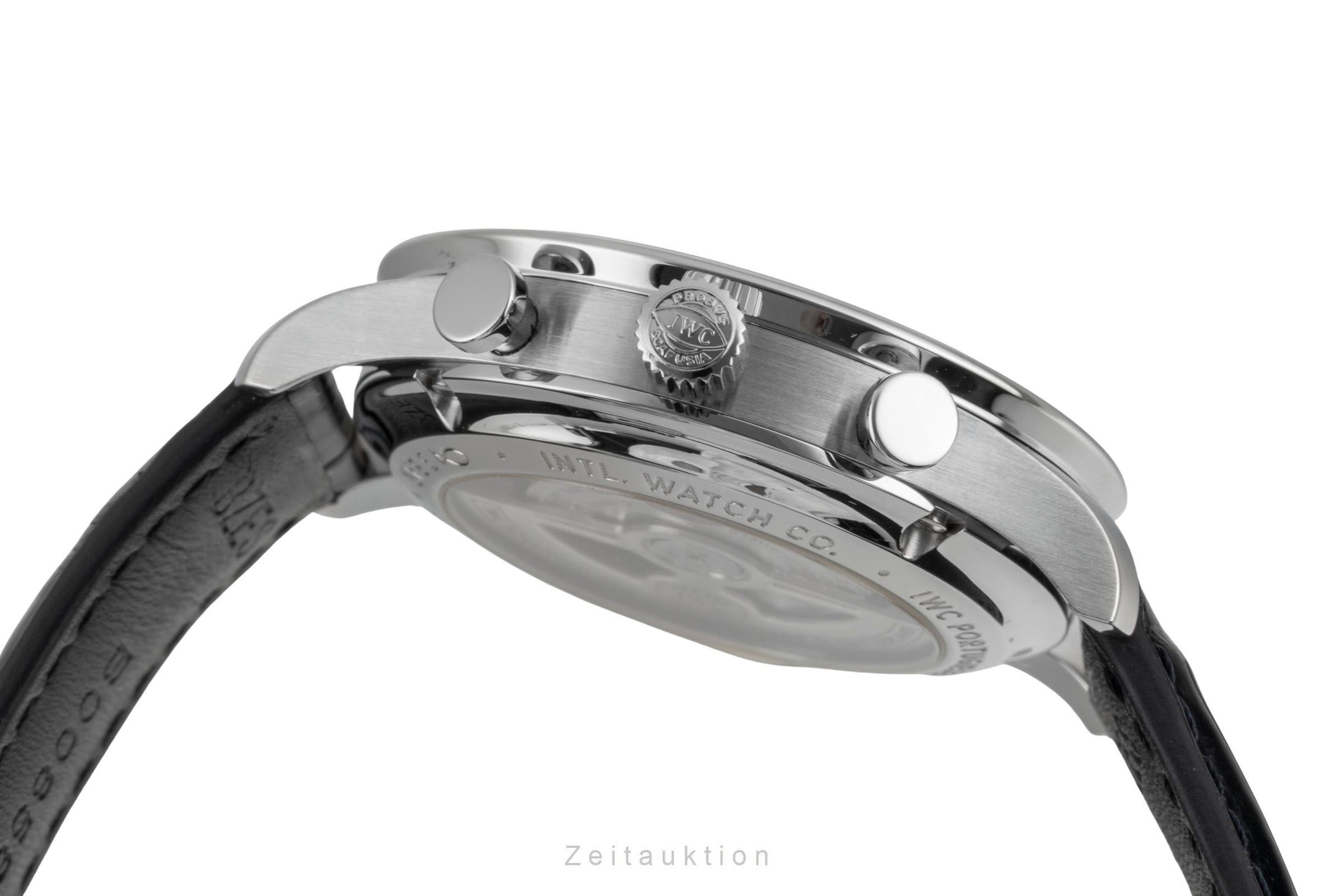 IWC Portugieser chronographe acier automatique montre pour hommes IW371606 LP: 9100EUR  [2604725]