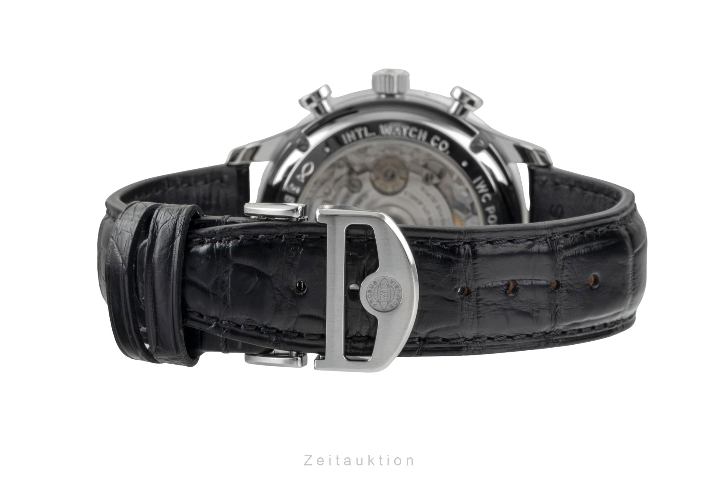 IWC Portugieser chronographe acier automatique montre pour hommes IW371606 LP: 9100EUR  [2604725]