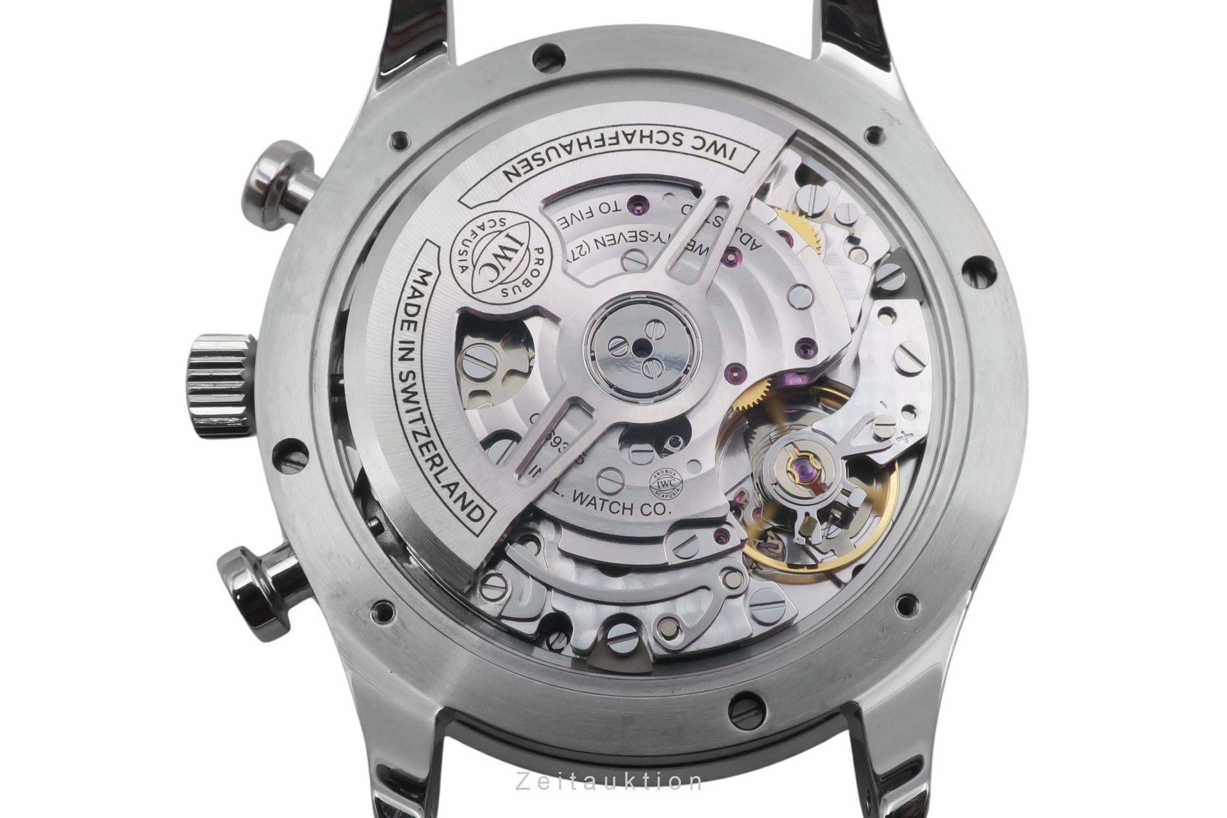IWC Portugieser chronographe acier automatique montre pour hommes IW371606 LP: 9100EUR  [2604725]