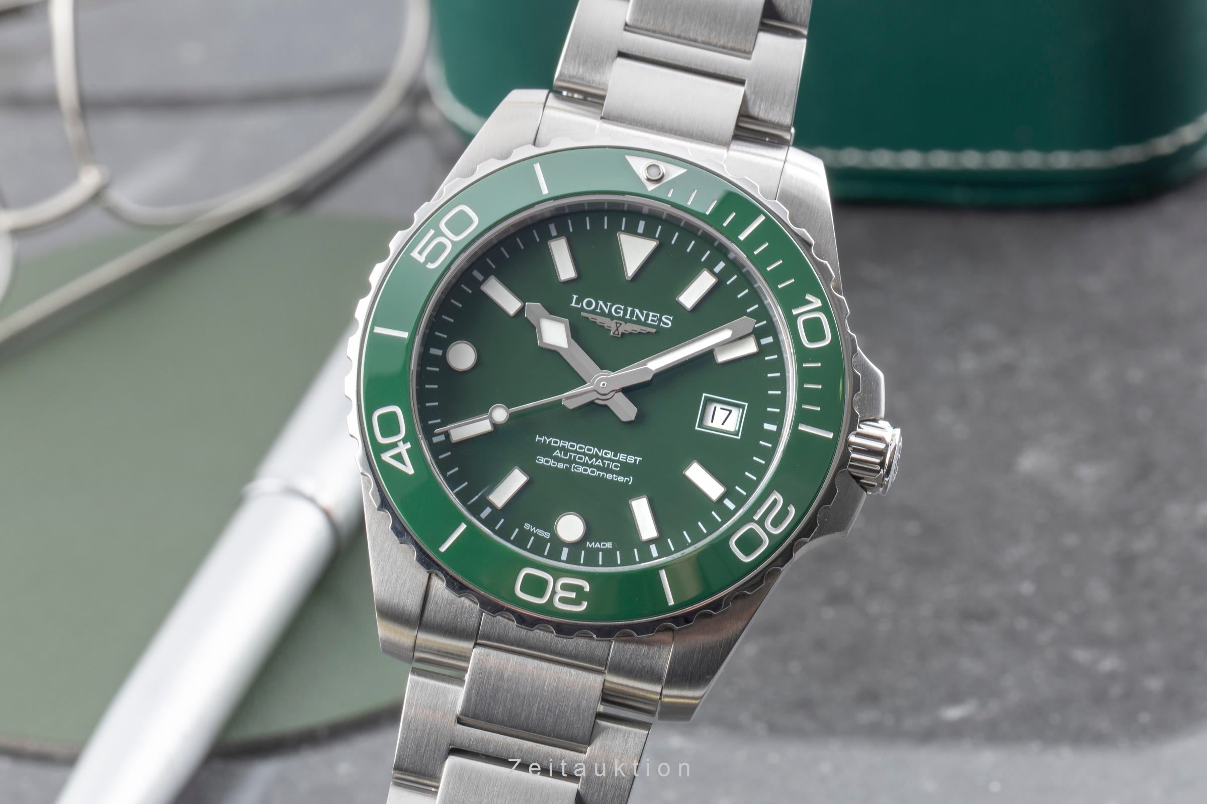 Longines Hydro Conquest acero automático reloj para caballeros L3.788.4.06.6 LP: 2150EUR  [2604727]