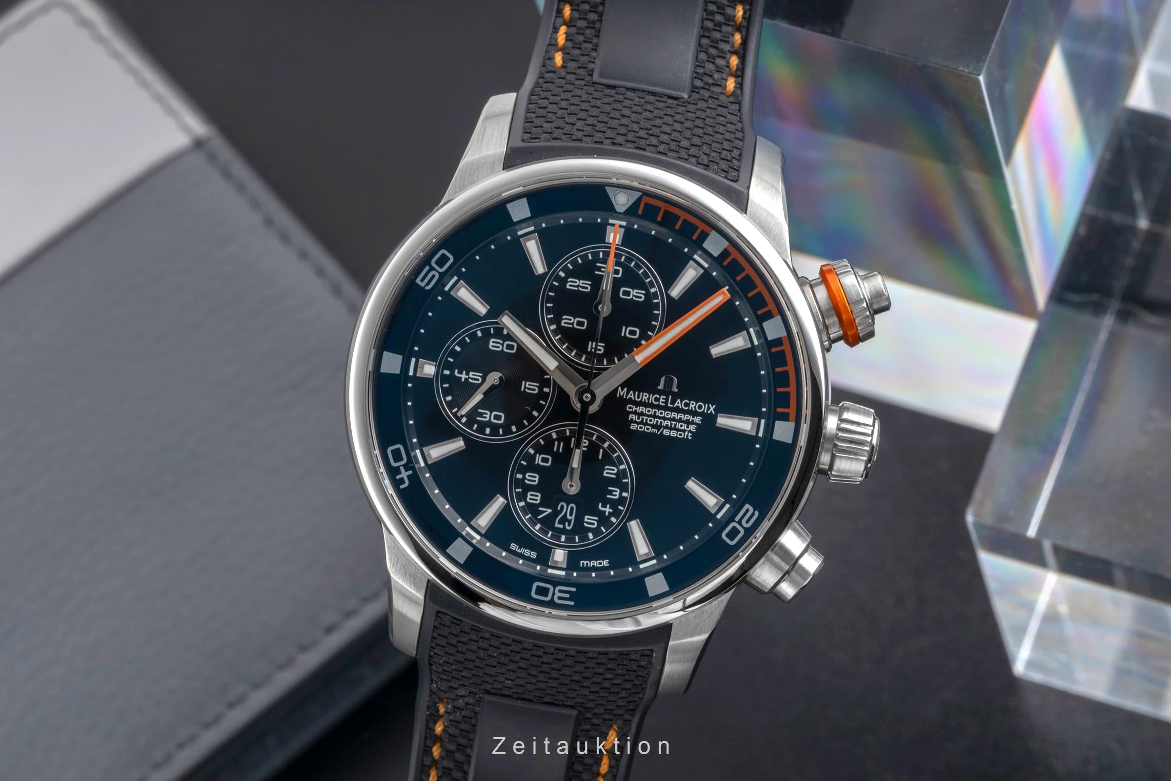 Maurice Lacroix Pontos chronograph steel automatic men's watch PT6008-SS001-332-1  [2604730]