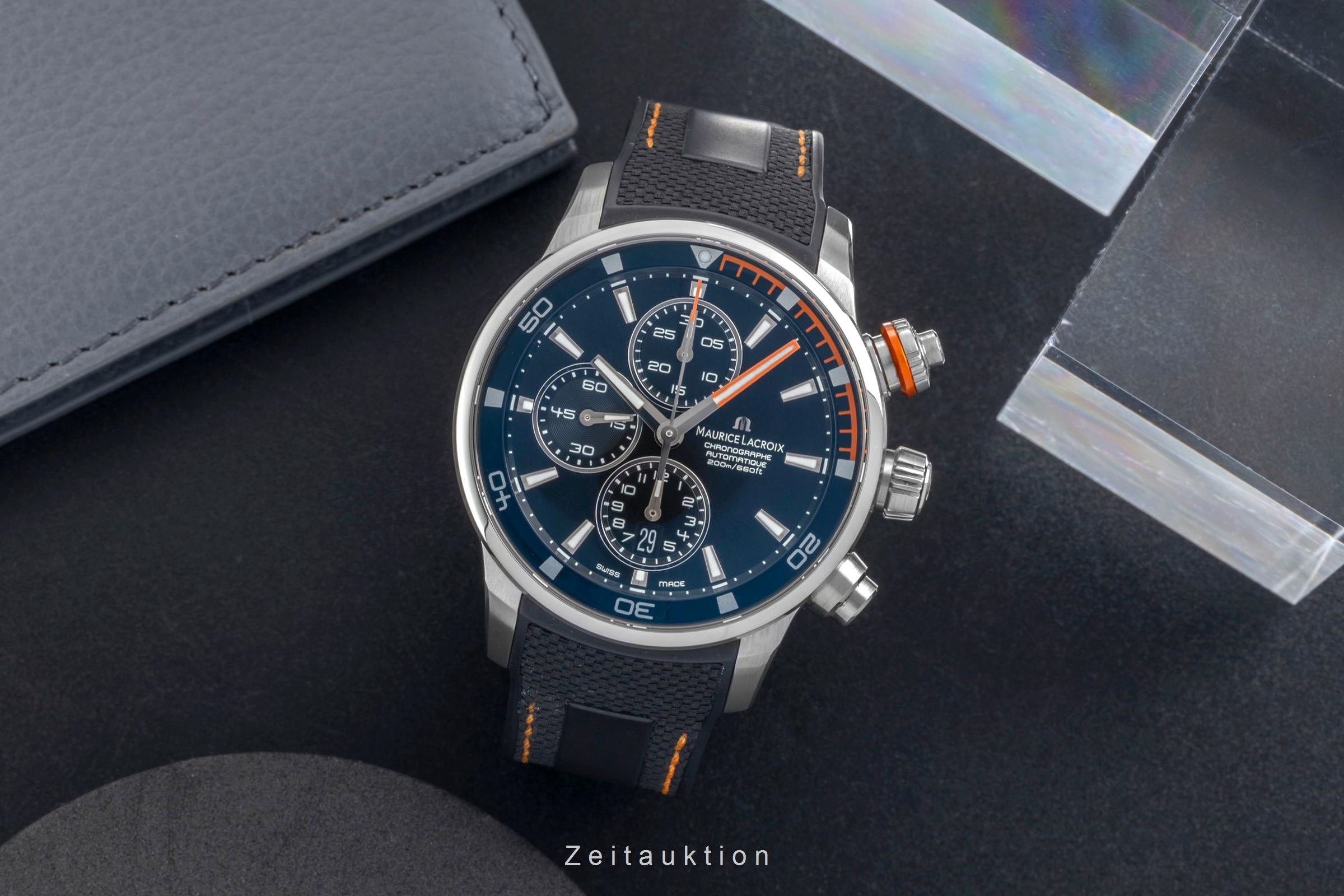 Maurice Lacroix Pontos chronograph steel automatic men's watch PT6008-SS001-332-1  [2604730]