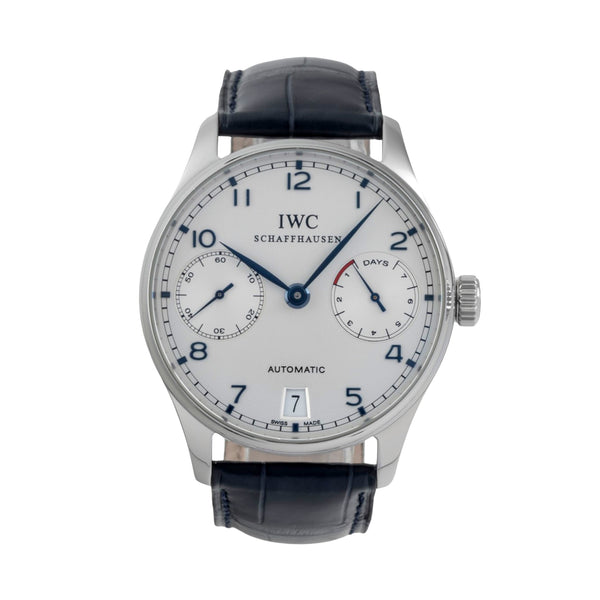 IWC Portugieser acciaio automatismo orologio da uomo IW500107 LP: 14000EUR  [2604731]