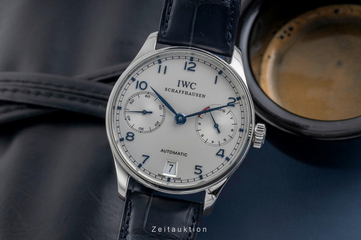 IWC Portugieser acciaio automatismo orologio da uomo IW500107 LP: 14000EUR  [2604731]