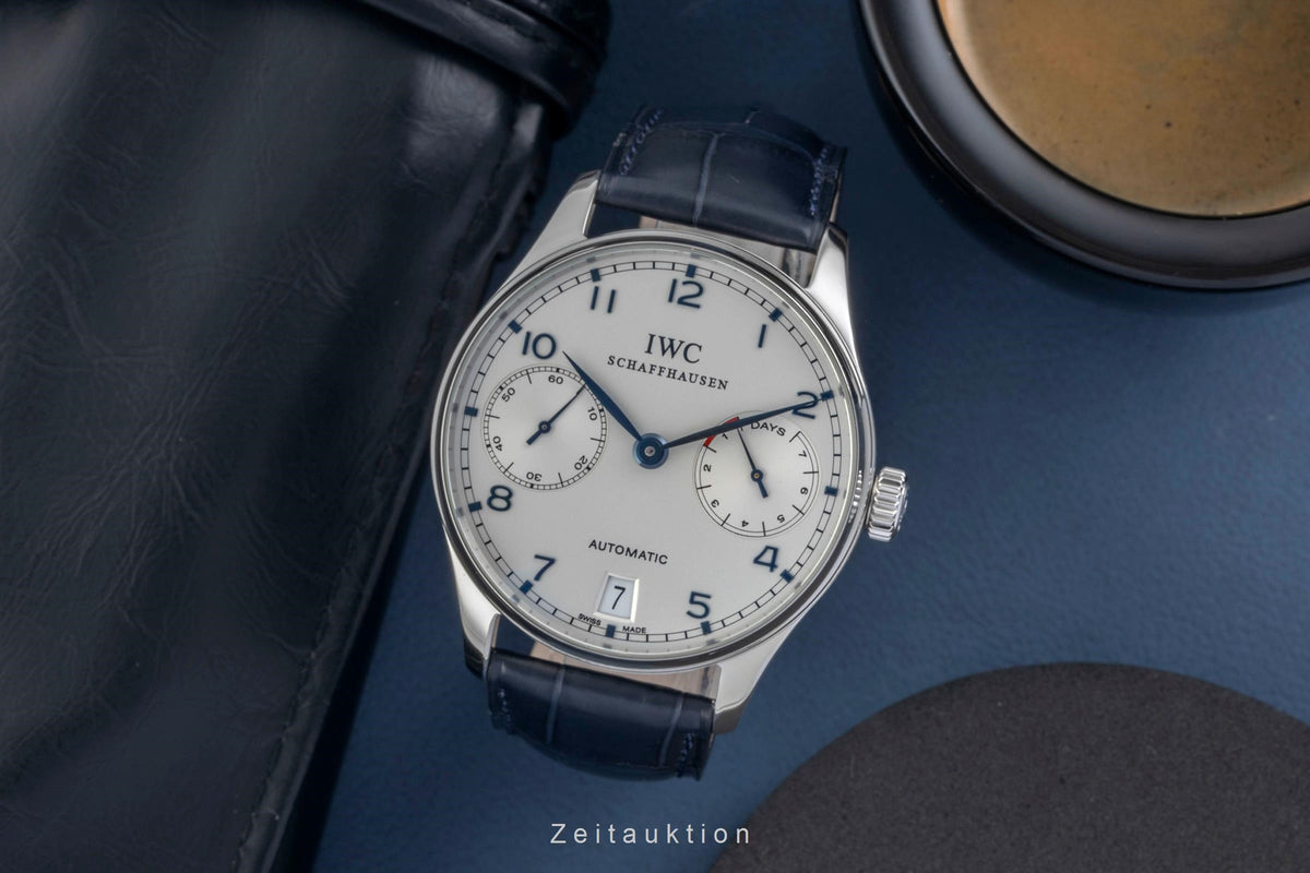 IWC Portugieser acciaio automatismo orologio da uomo IW500107 LP: 14000EUR  [2604731]