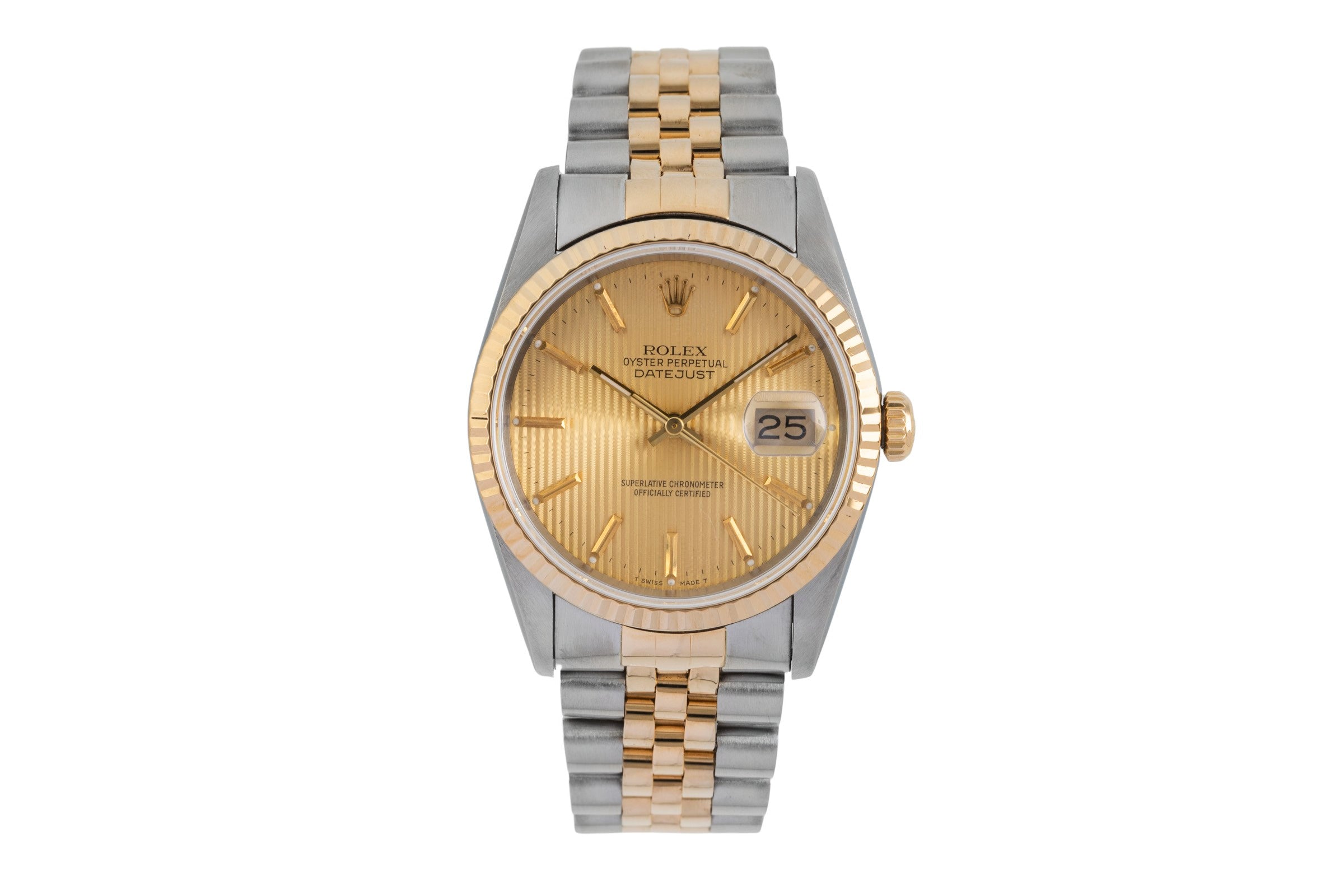 Rolex Datejust steel / gold automatic men's watch 16233 LP: 15350EUR  [2604732]
