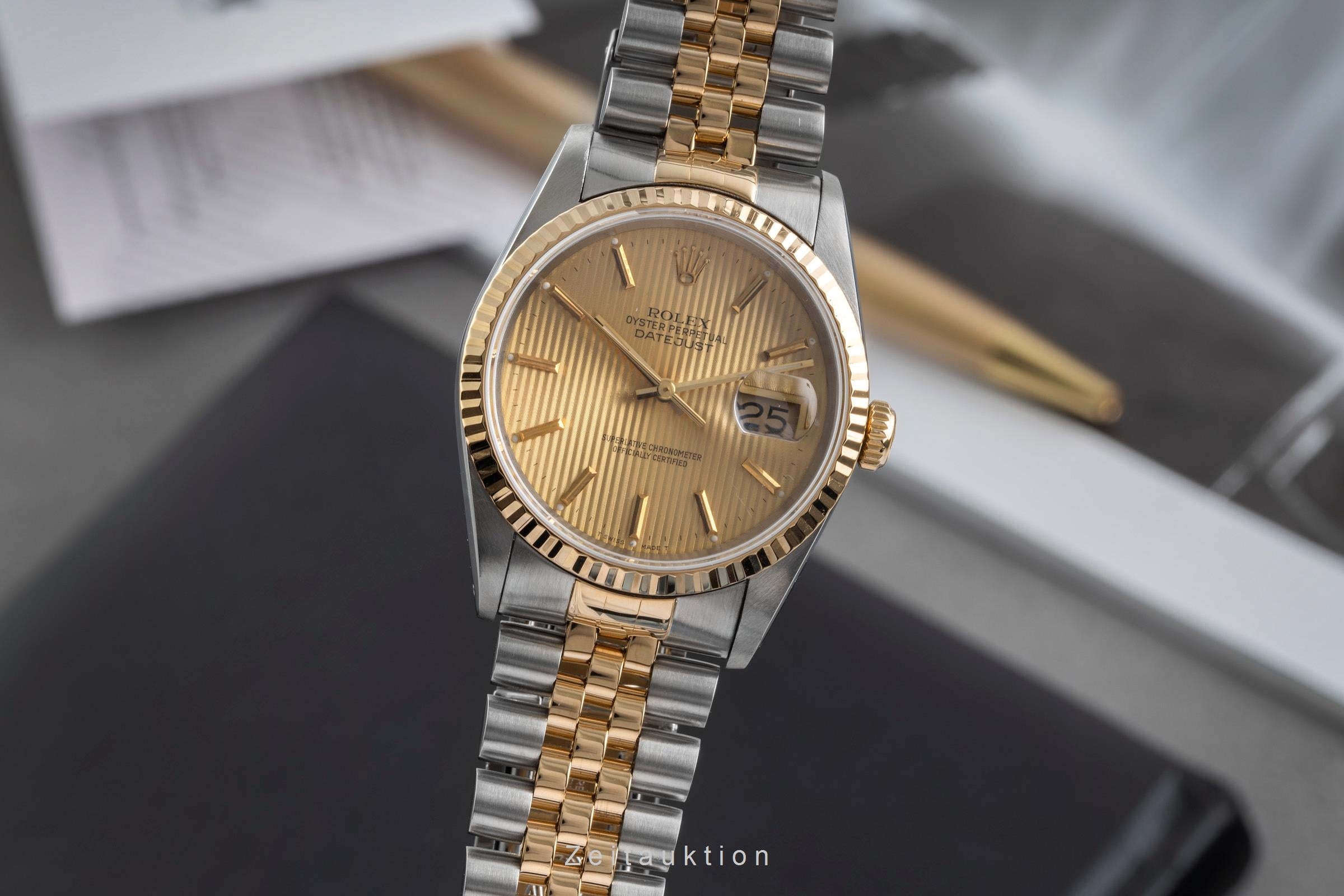 Rolex Datejust steel / gold automatic men's watch 16233 LP: 15350EUR  [2604732]