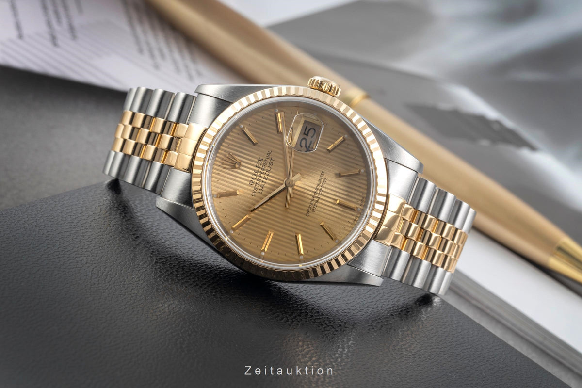 Rolex Datejust steel / gold automatic men's watch 16233 LP: 15350EUR  [2604732]