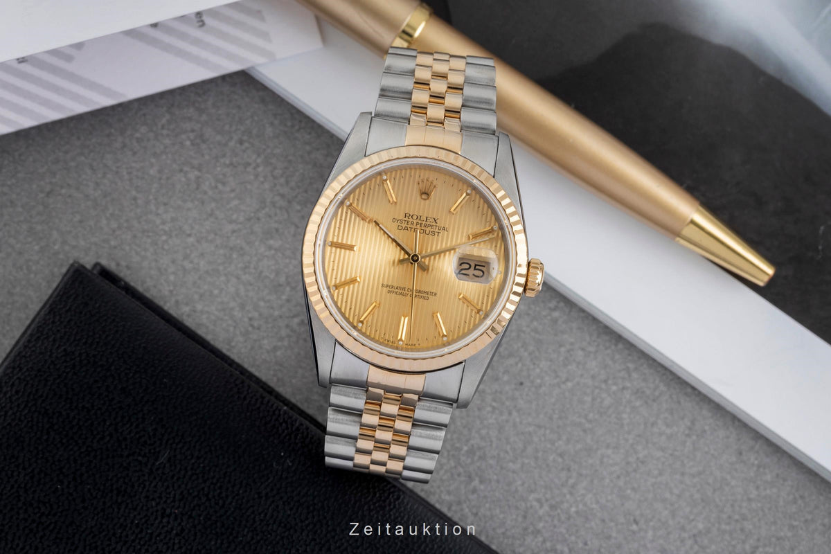 Rolex Datejust steel / gold automatic men's watch 16233 LP: 15350EUR  [2604732]