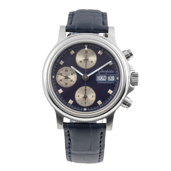 Glashütte chronograph steel automatic men's watch  [2604733]