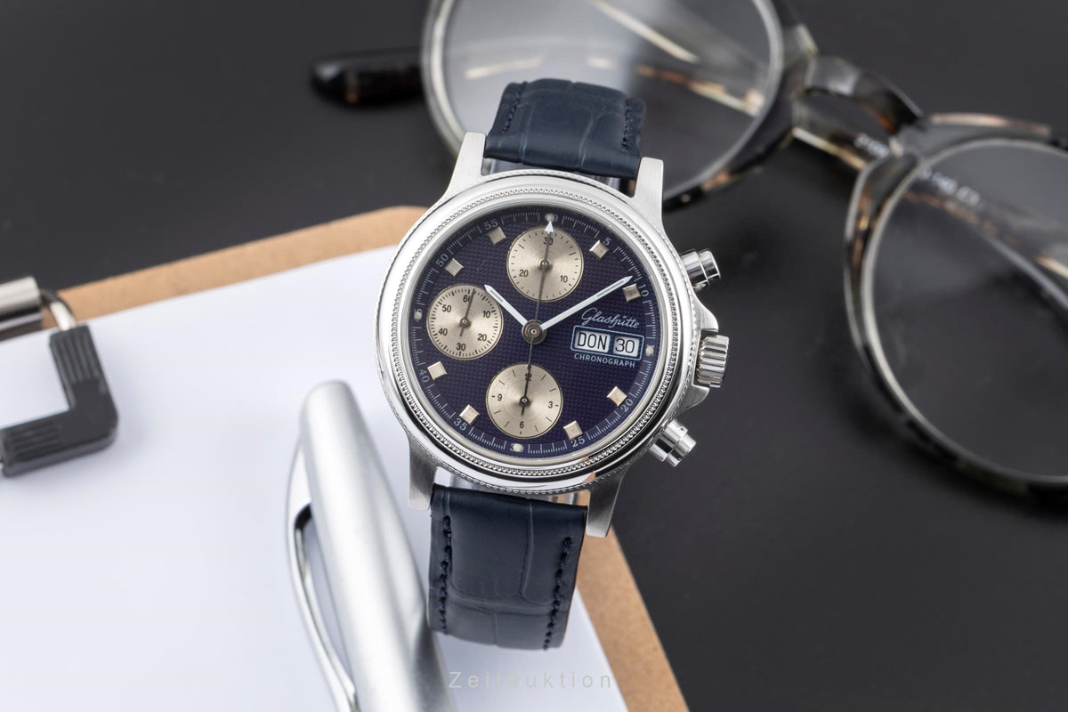 Glashütte chronograph steel automatic men's watch  [2604733]