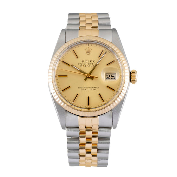 Rolex Datejust steel / gold automatic men's watch 16013 Vintage  [2604734]