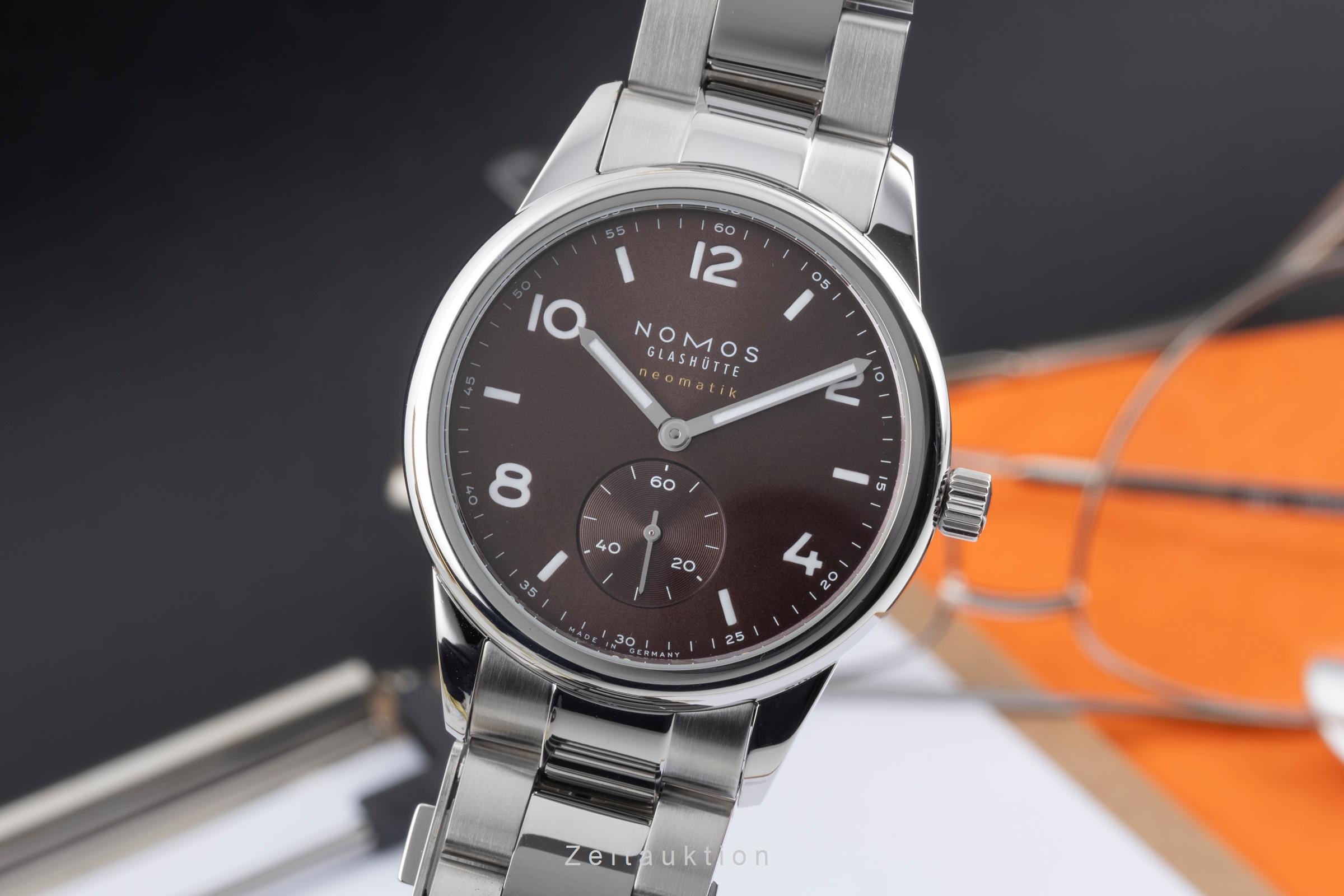 Nomos Club steel automatic men's watch 759 LP: 3000EUR  [2604735]