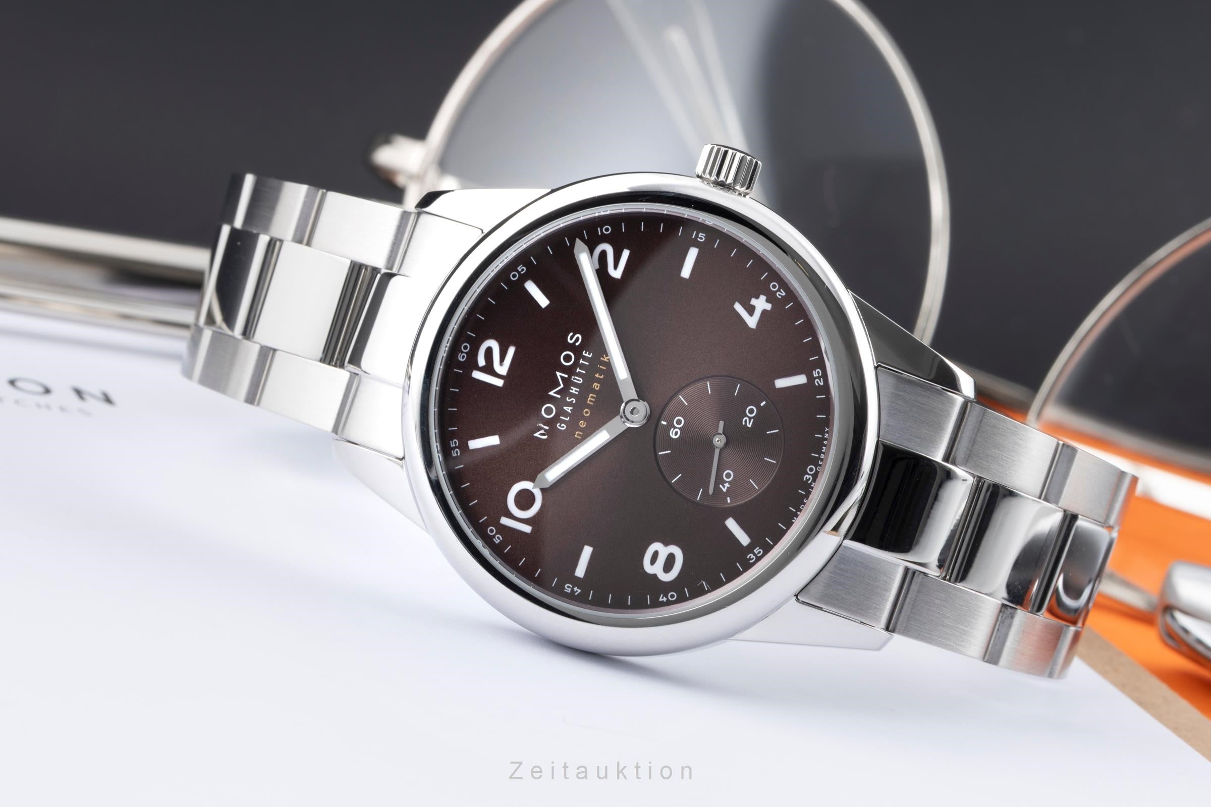 Nomos Club steel automatic men's watch 759 LP: 3000EUR  [2604735]