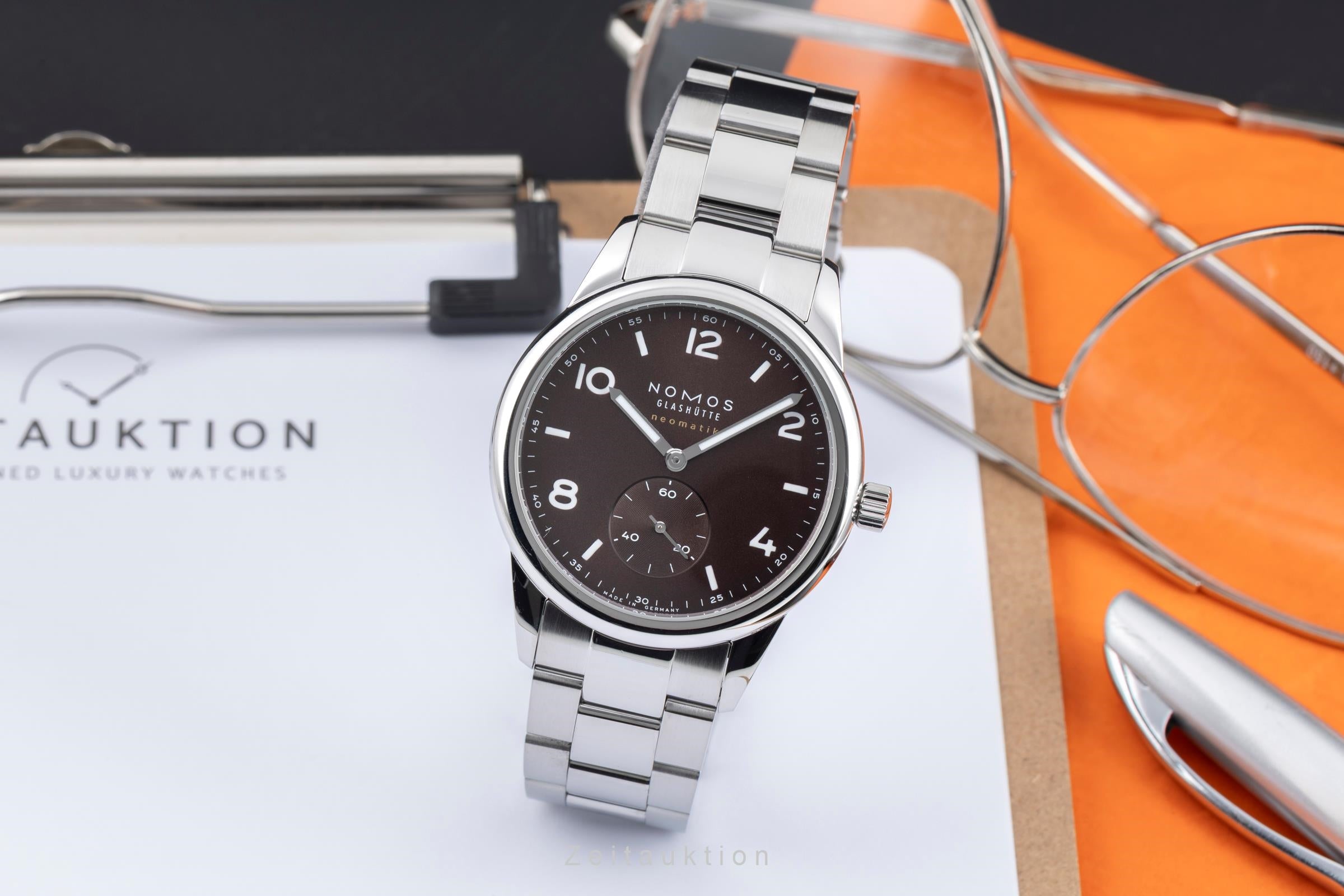 Nomos Club steel automatic men's watch 759 LP: 3000EUR  [2604735]