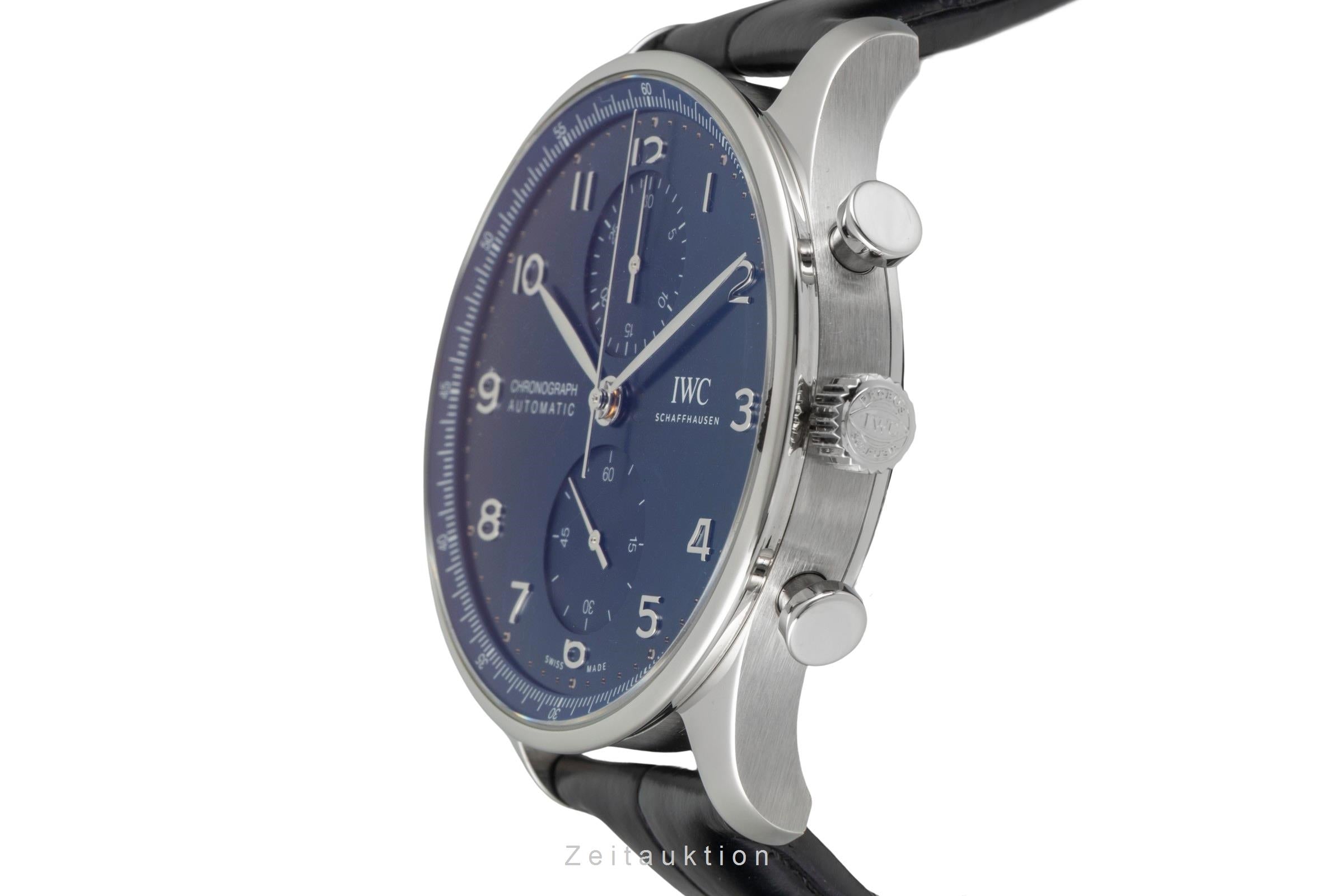 IWC Portugieser cronografo acciaio automatismo orologio da uomo IW371606 LP: 9100EUR  [2604738]