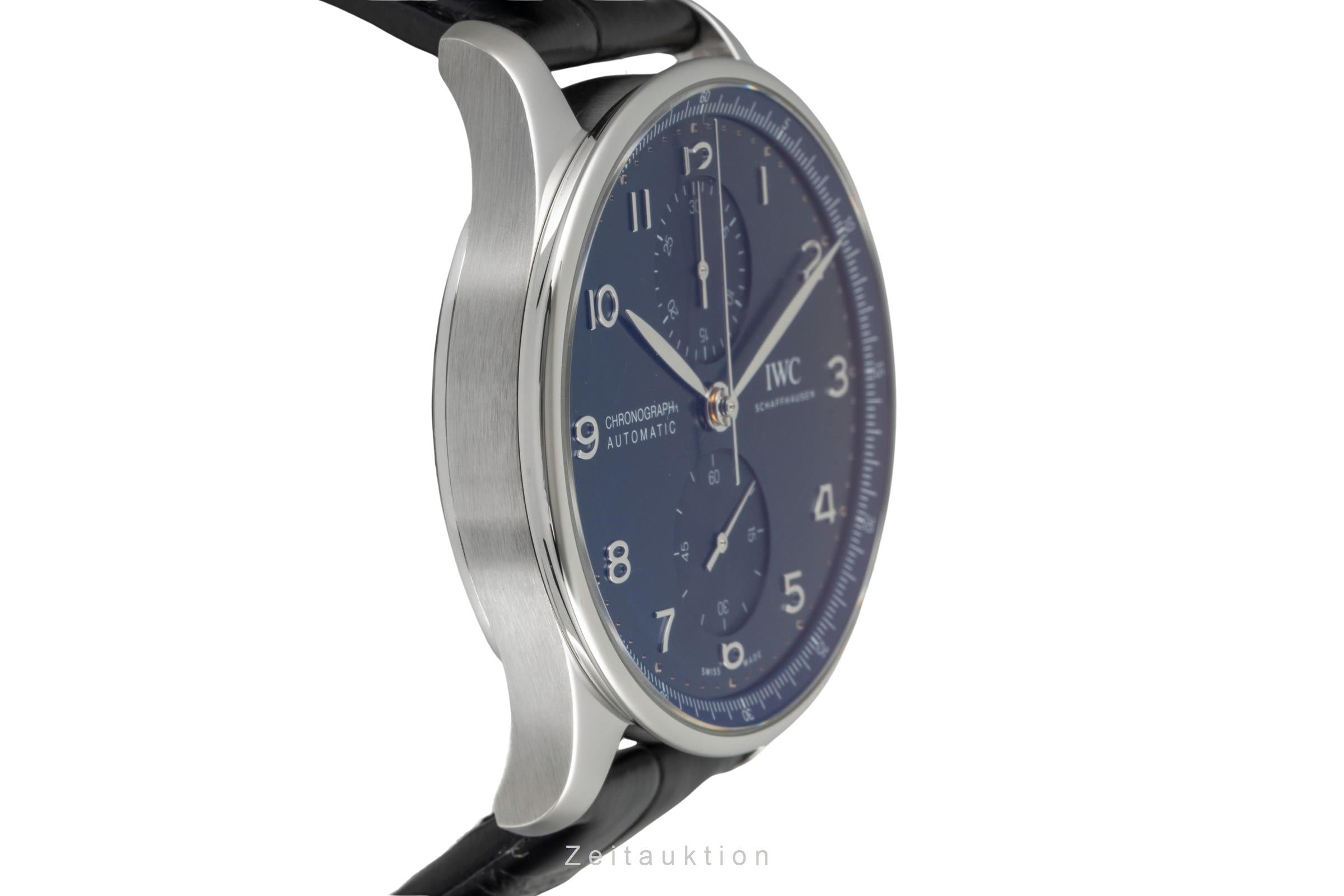 IWC Portugieser cronografo acciaio automatismo orologio da uomo IW371606 LP: 9100EUR  [2604738]