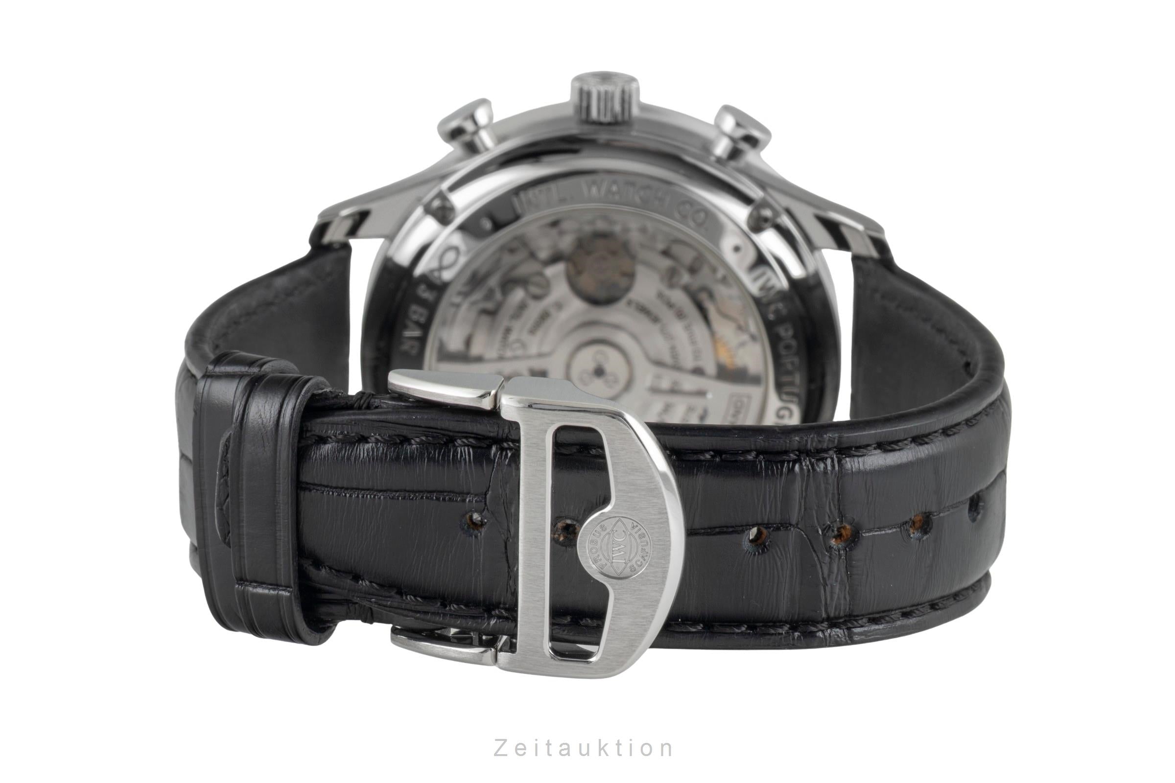 IWC Portugieser cronografo acciaio automatismo orologio da uomo IW371606 LP: 9100EUR  [2604738]