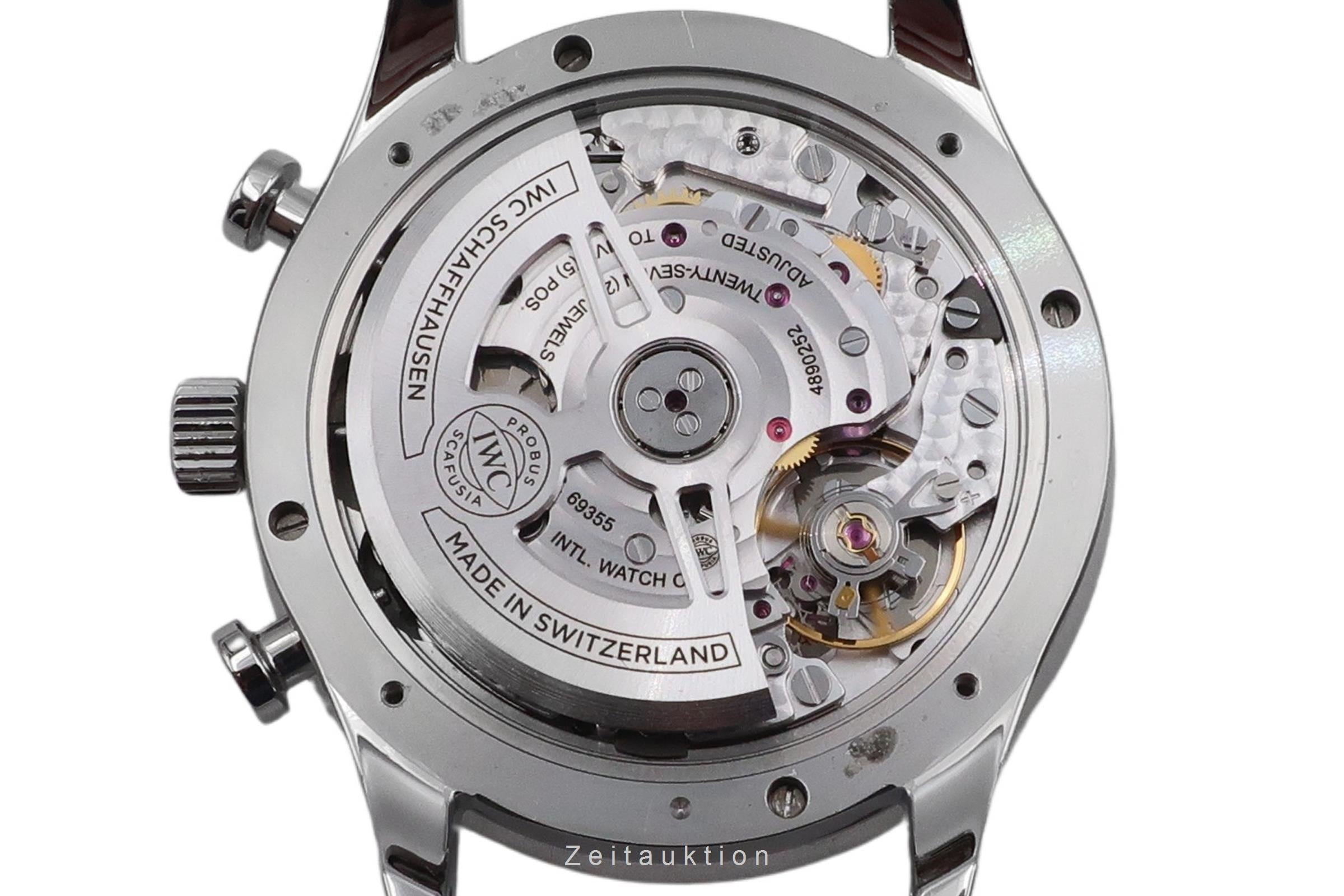 IWC Portugieser cronografo acciaio automatismo orologio da uomo IW371606 LP: 9100EUR  [2604738]