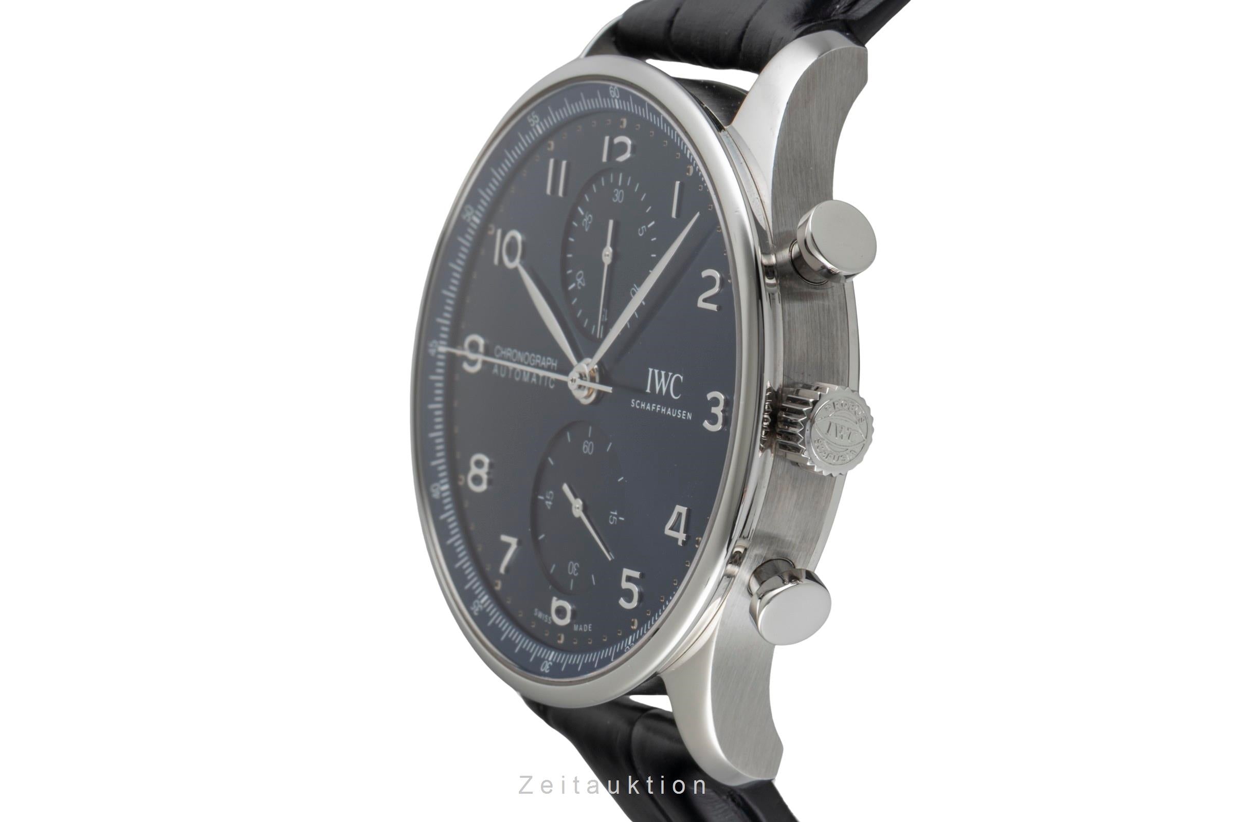 IWC Portugieser cronografo acciaio automatismo orologio da uomo IW371606 LP: 9100EUR  [2604739]
