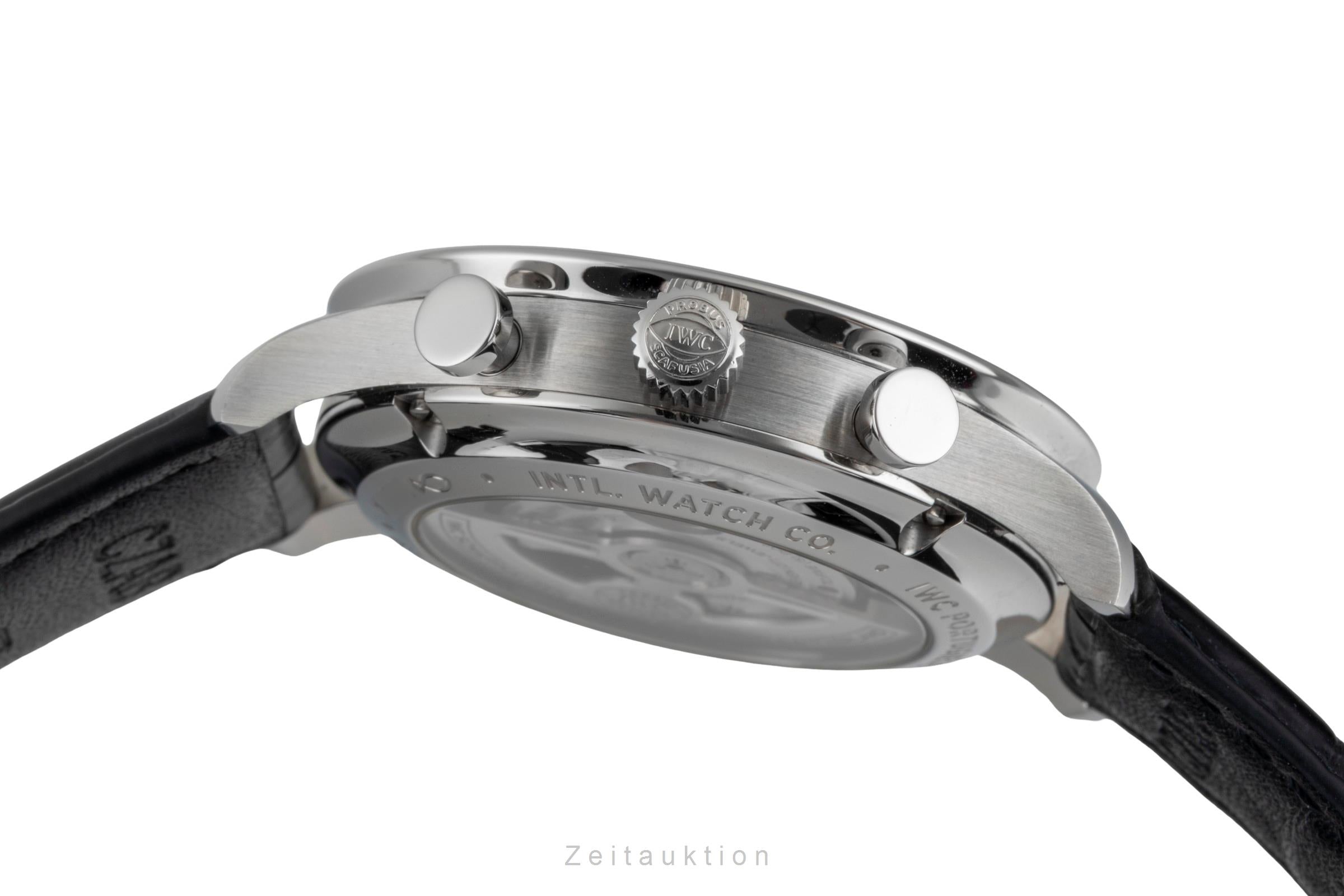 IWC Portugieser cronografo acciaio automatismo orologio da uomo IW371606 LP: 9100EUR  [2604739]