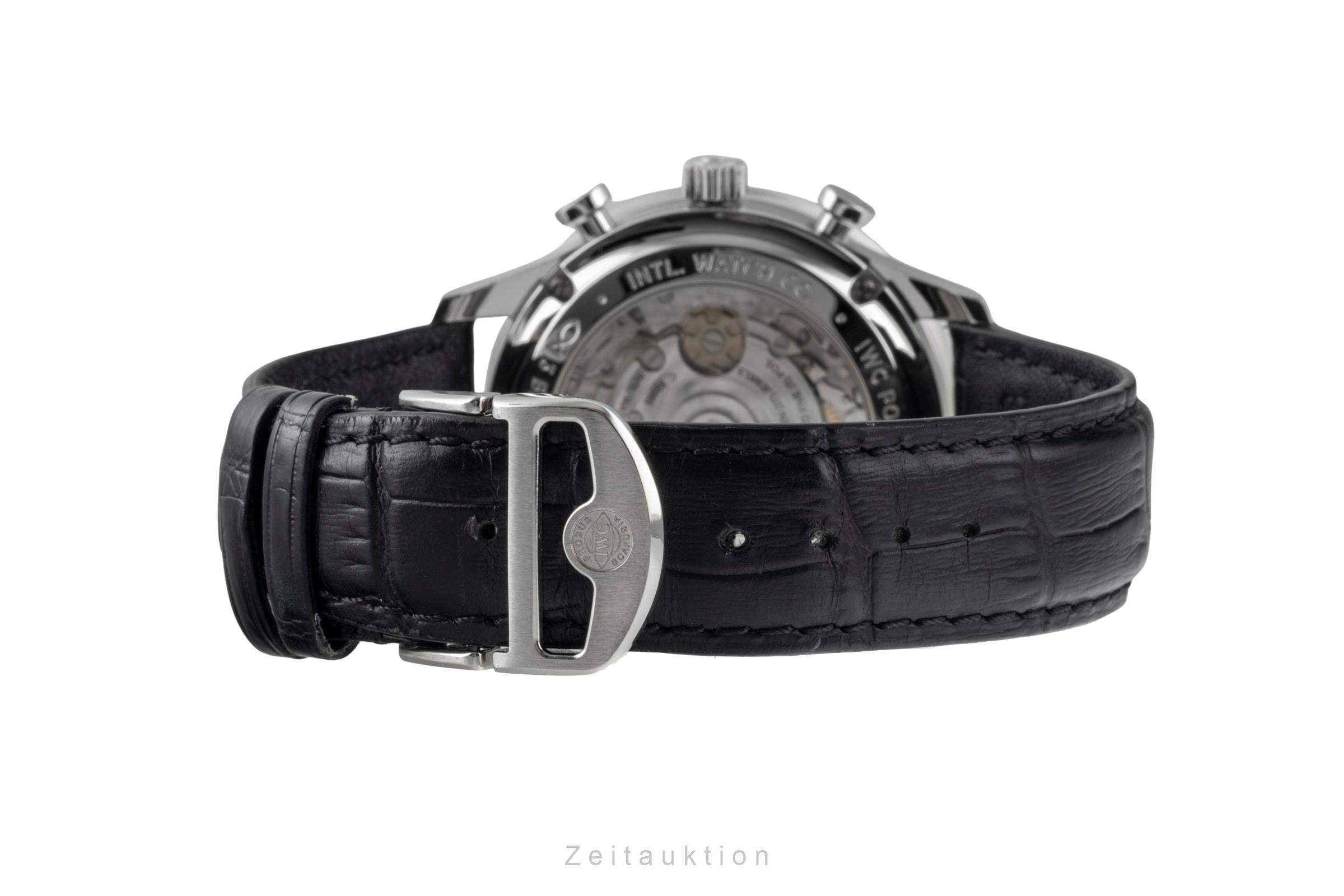 IWC Portugieser cronografo acciaio automatismo orologio da uomo IW371606 LP: 9100EUR  [2604739]
