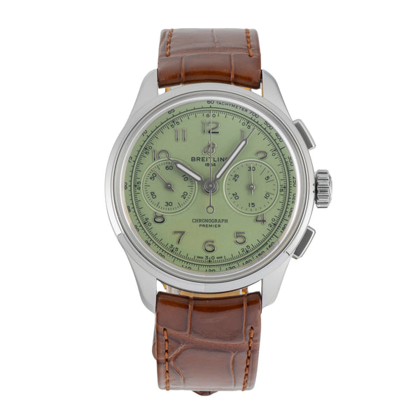 Breitling Premier chronographe acier à remontage manuel montre pour hommes AB0930D31L1P1 LP: 9300EUR  [2604741]