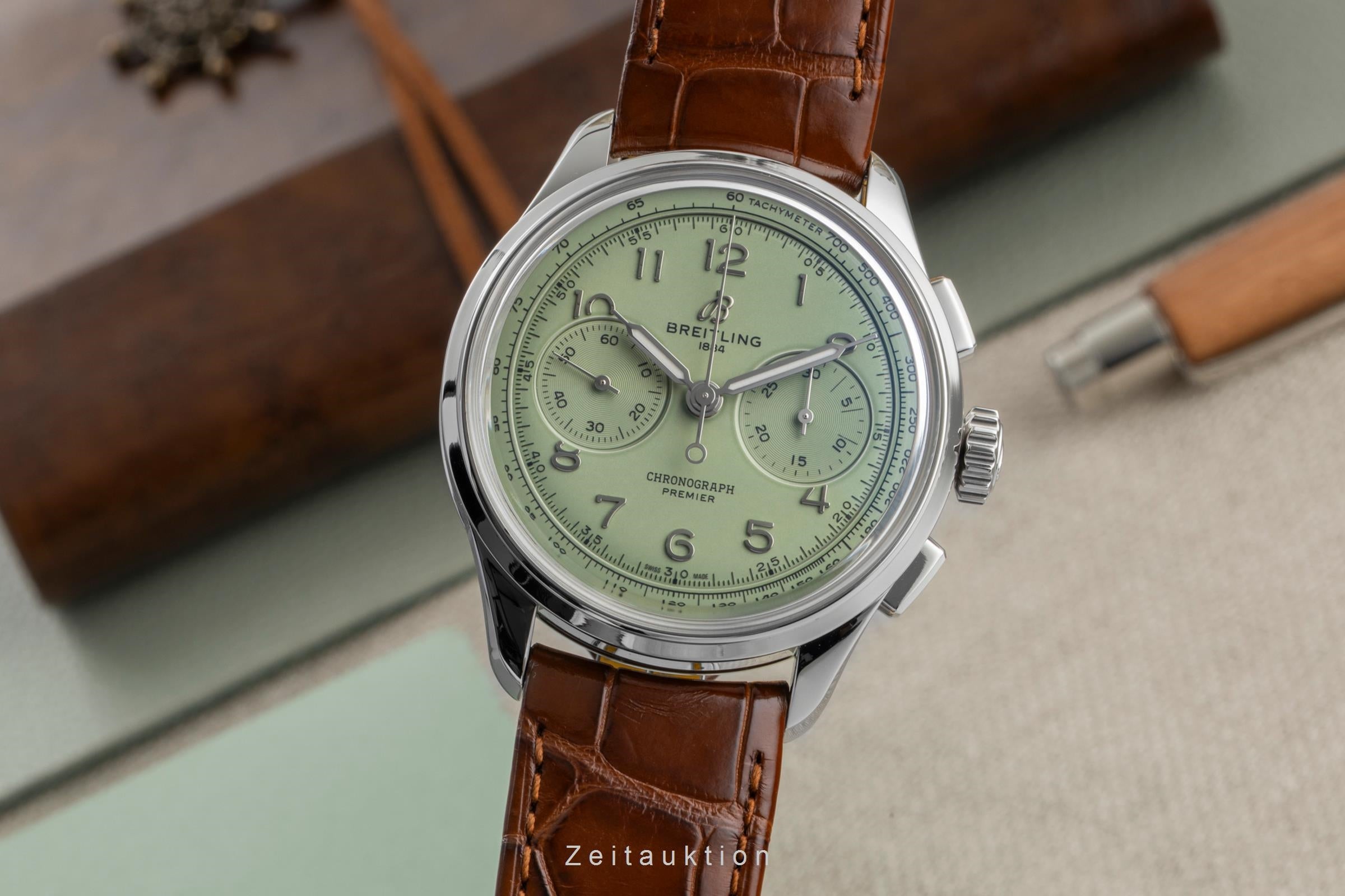 Breitling Premier chronographe acier à remontage manuel montre pour hommes AB0930D31L1P1 LP: 9300EUR  [2604741]