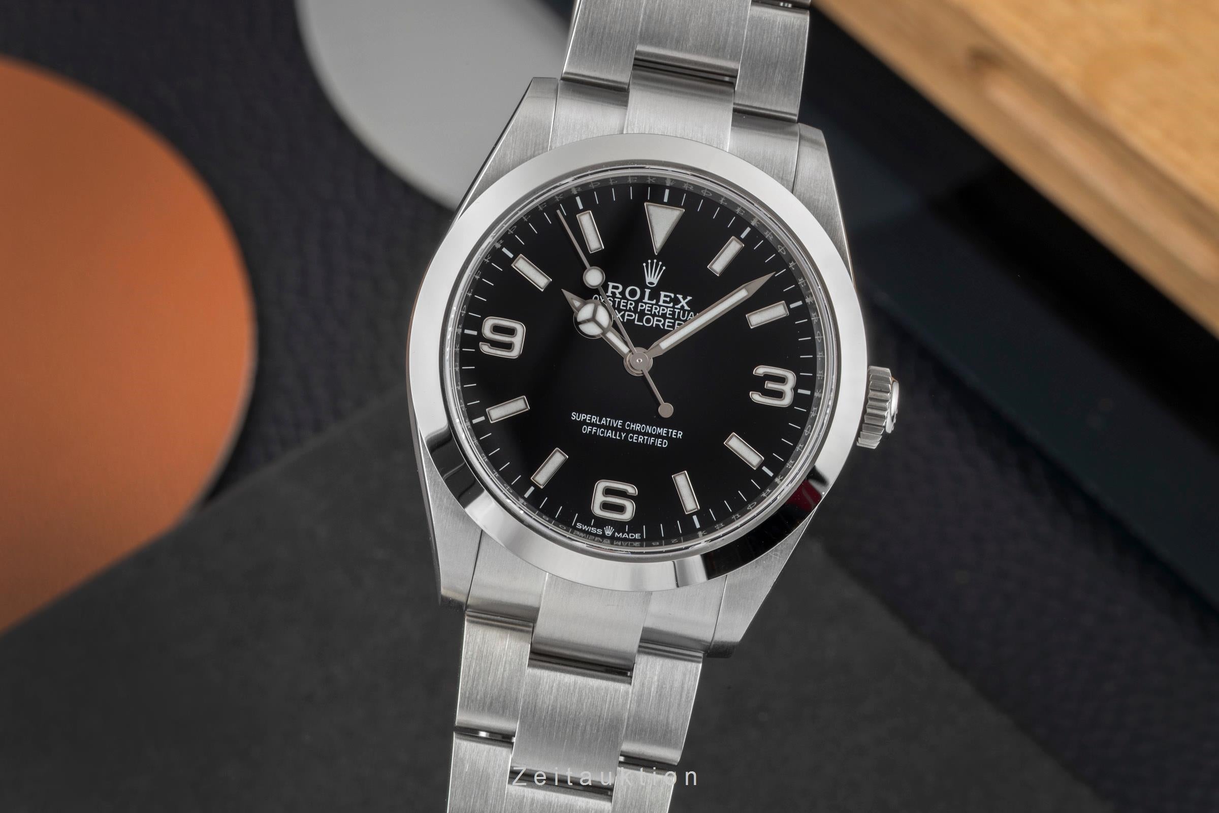 Rolex Explorer steel automatic men's watch 224270  [2604742]