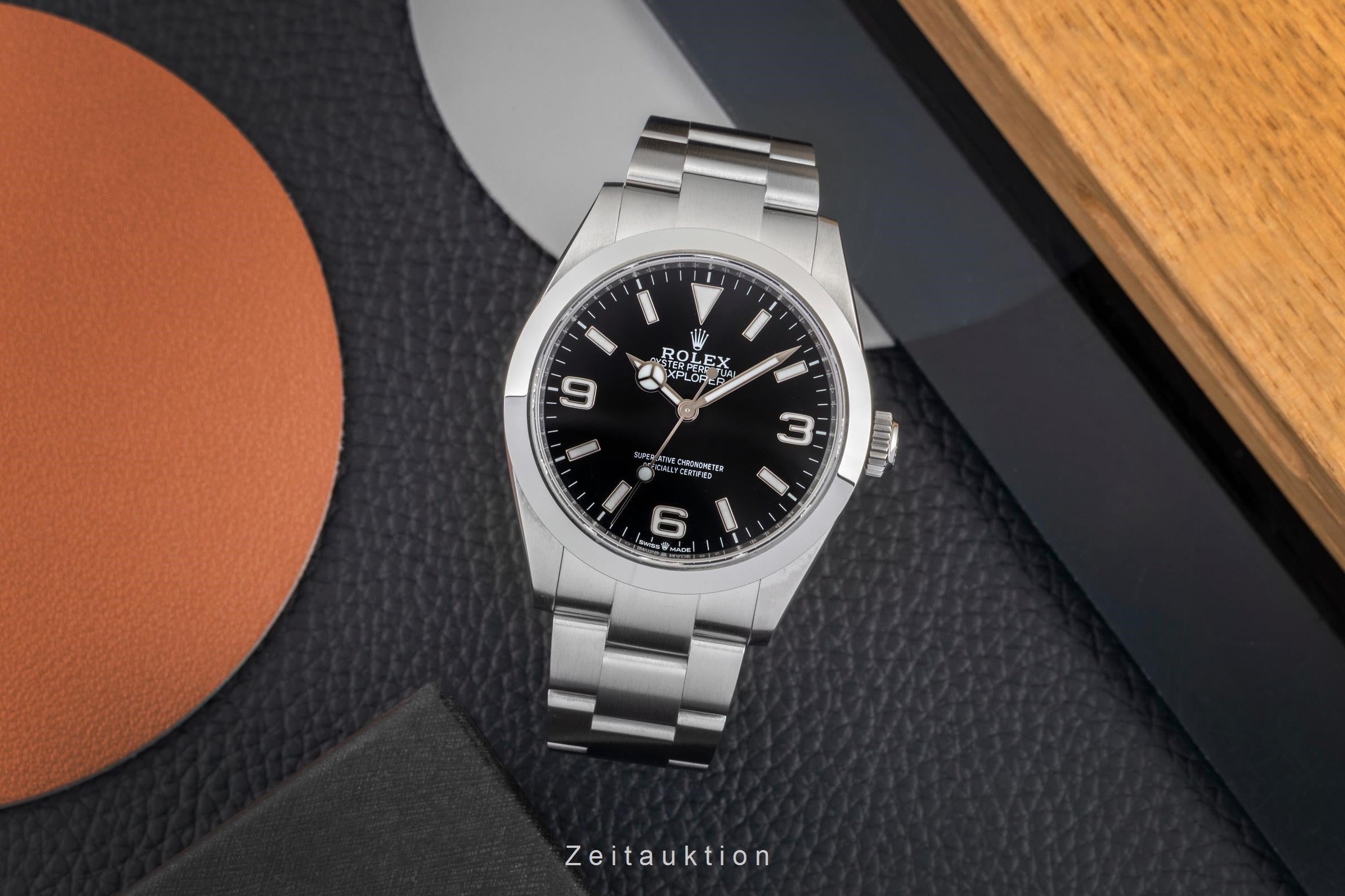 Rolex Explorer steel automatic men's watch 224270  [2604742]