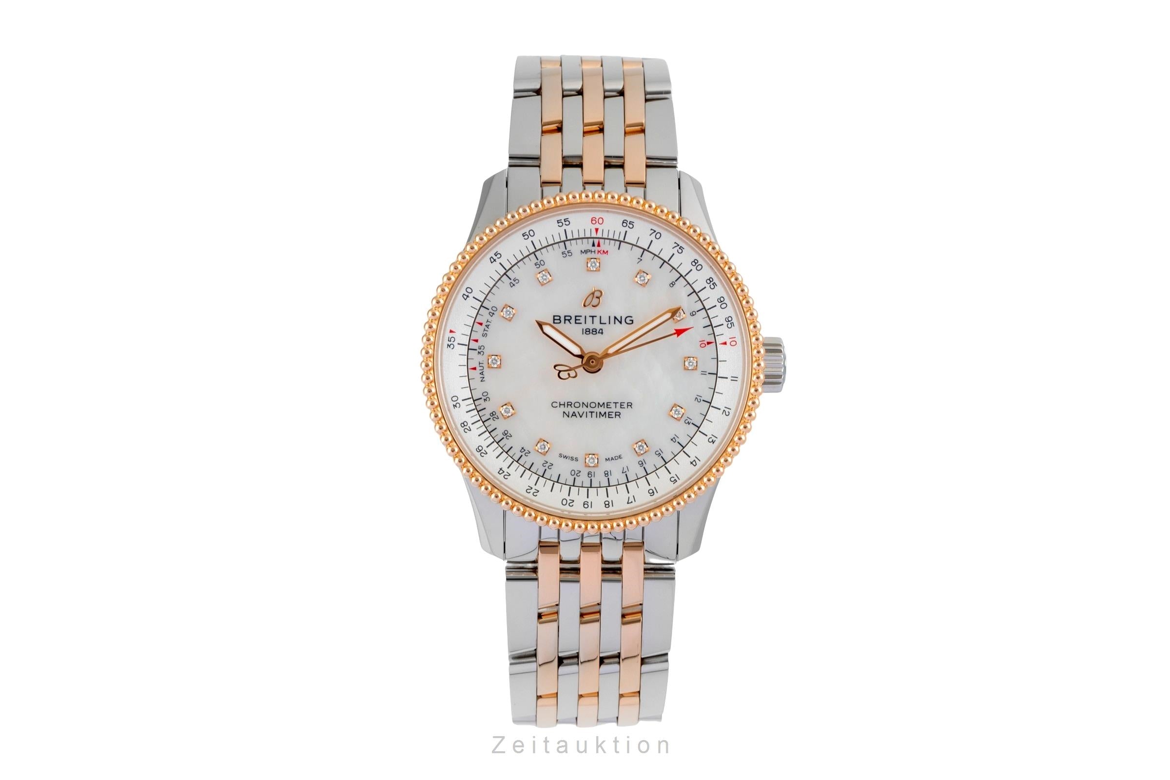 Breitling Navitimer 35 Stahl / Gold Automatik Ref U17395211A1U1 NP.: 10400,- € [2604744]