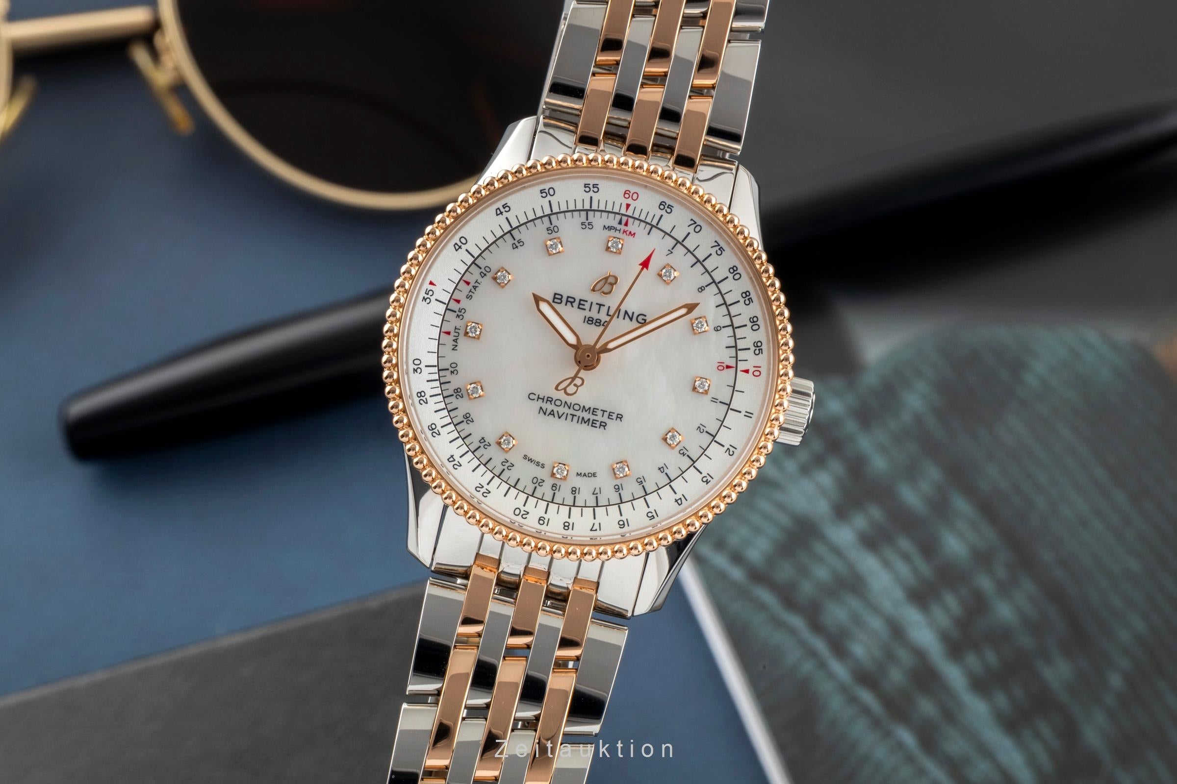 Breitling Navitimer 35 Stahl / Gold Automatik Ref U17395211A1U1 NP.: 10400,- € [2604744]