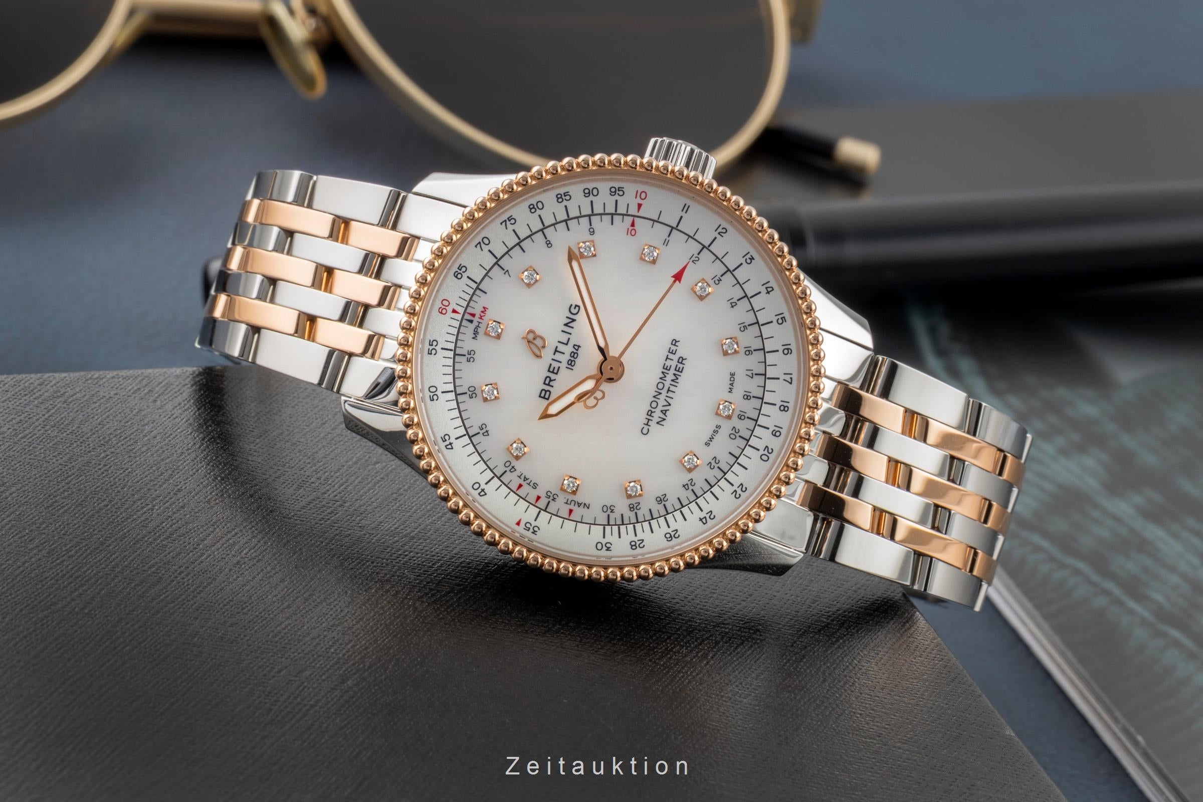 Breitling Navitimer 35 Stahl / Gold Automatik Ref U17395211A1U1 NP.: 10400,- € [2604744]