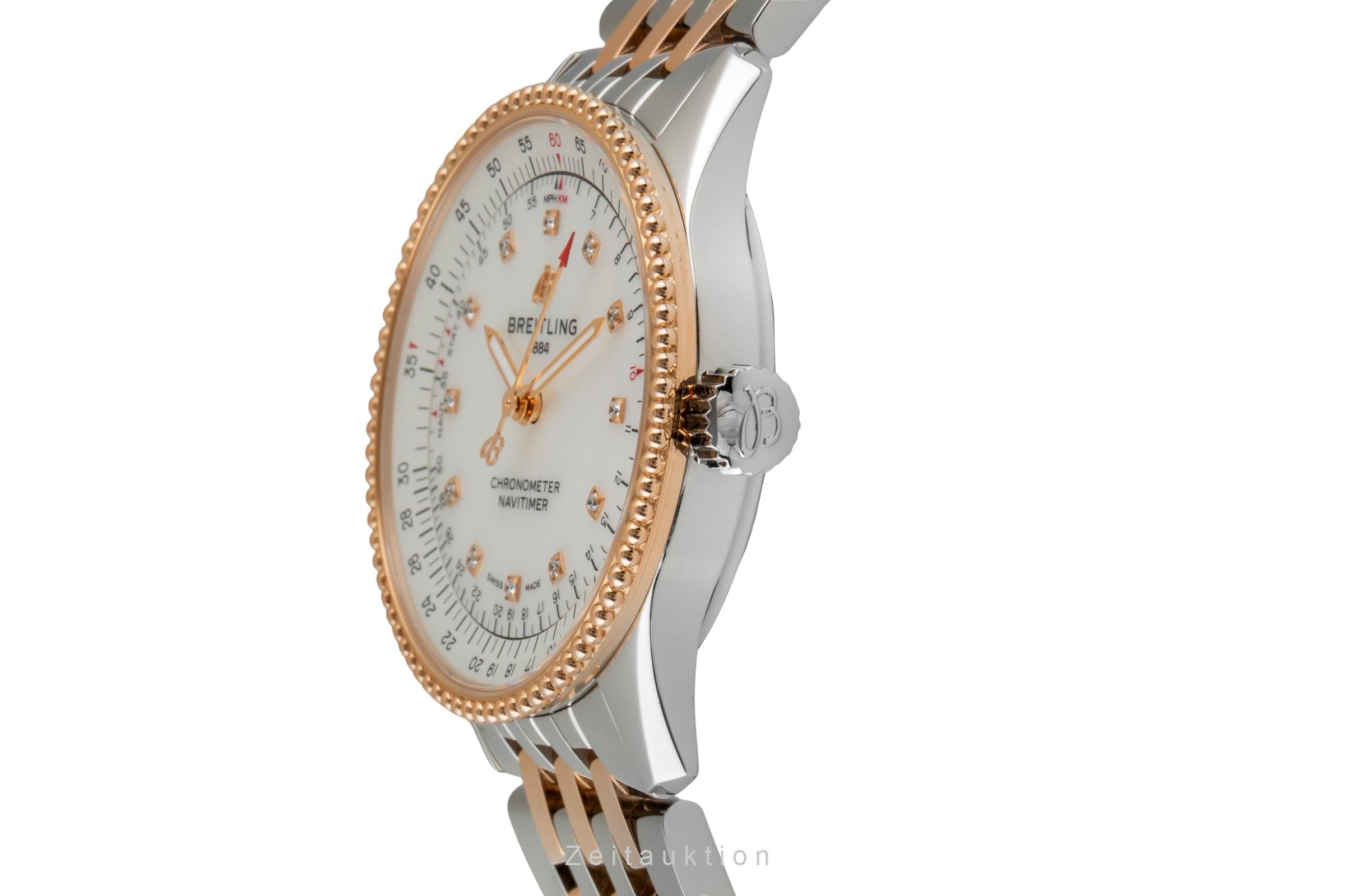 Breitling Navitimer 35 Stahl / Gold Automatik Ref U17395211A1U1 NP.: 10400,- € [2604744]
